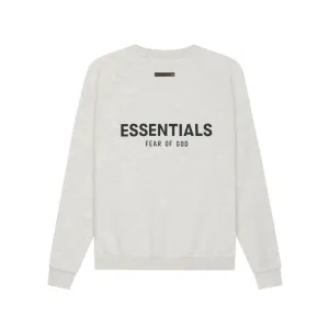 Fear Of God Essentials Crewneck Sweatshirt SS22 - Light Oatmeal Heather