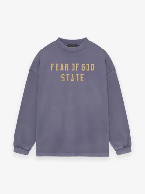 Fear of God Essentials Heavy Longsleeve Tee in Lavender