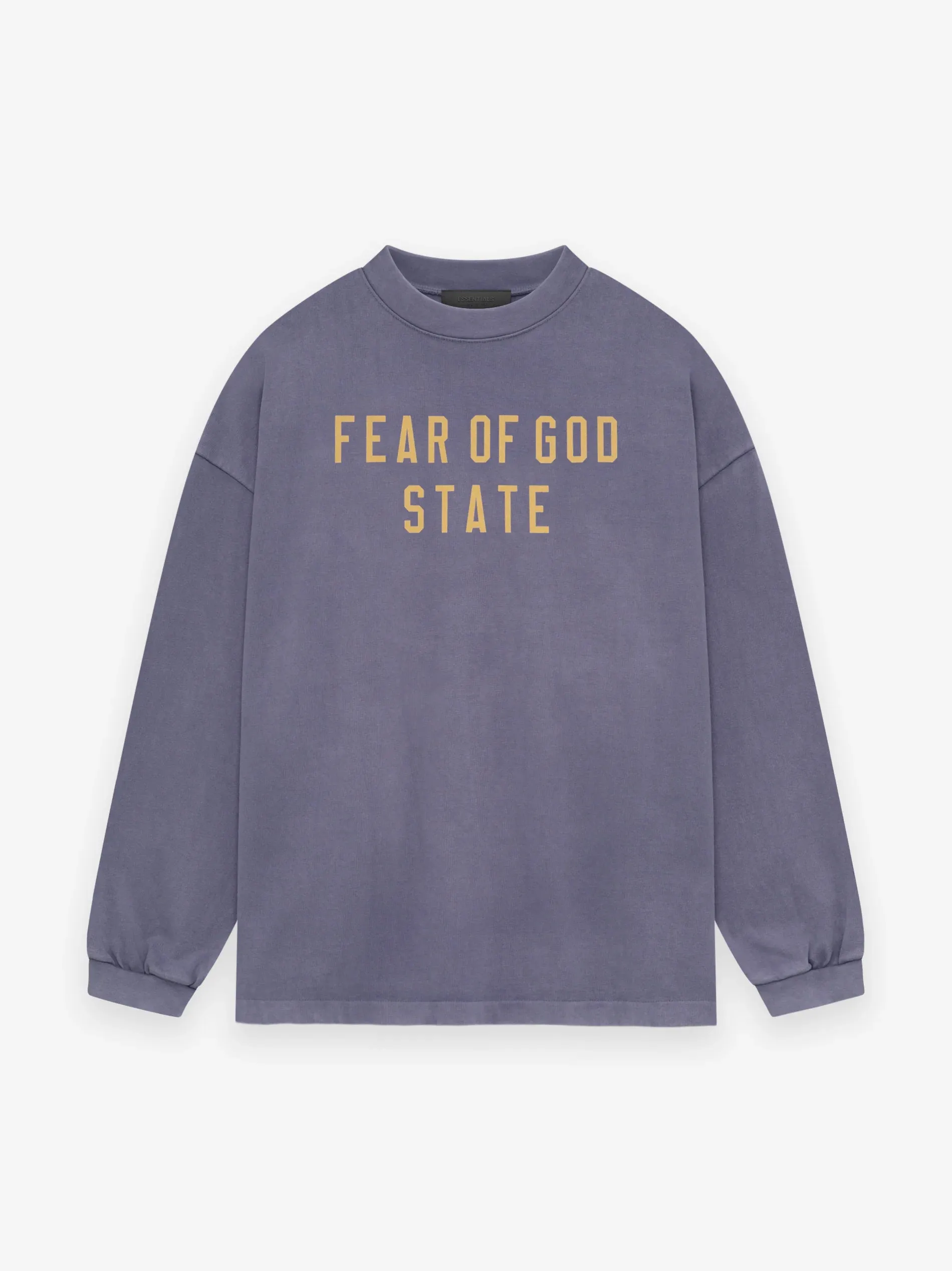 Fear of God Essentials Heavy Longsleeve Tee in Lavender