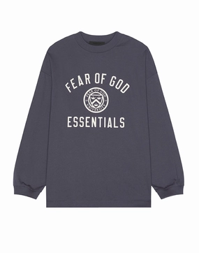 Fear of God Essentials Jersey L/S Tee in Marine