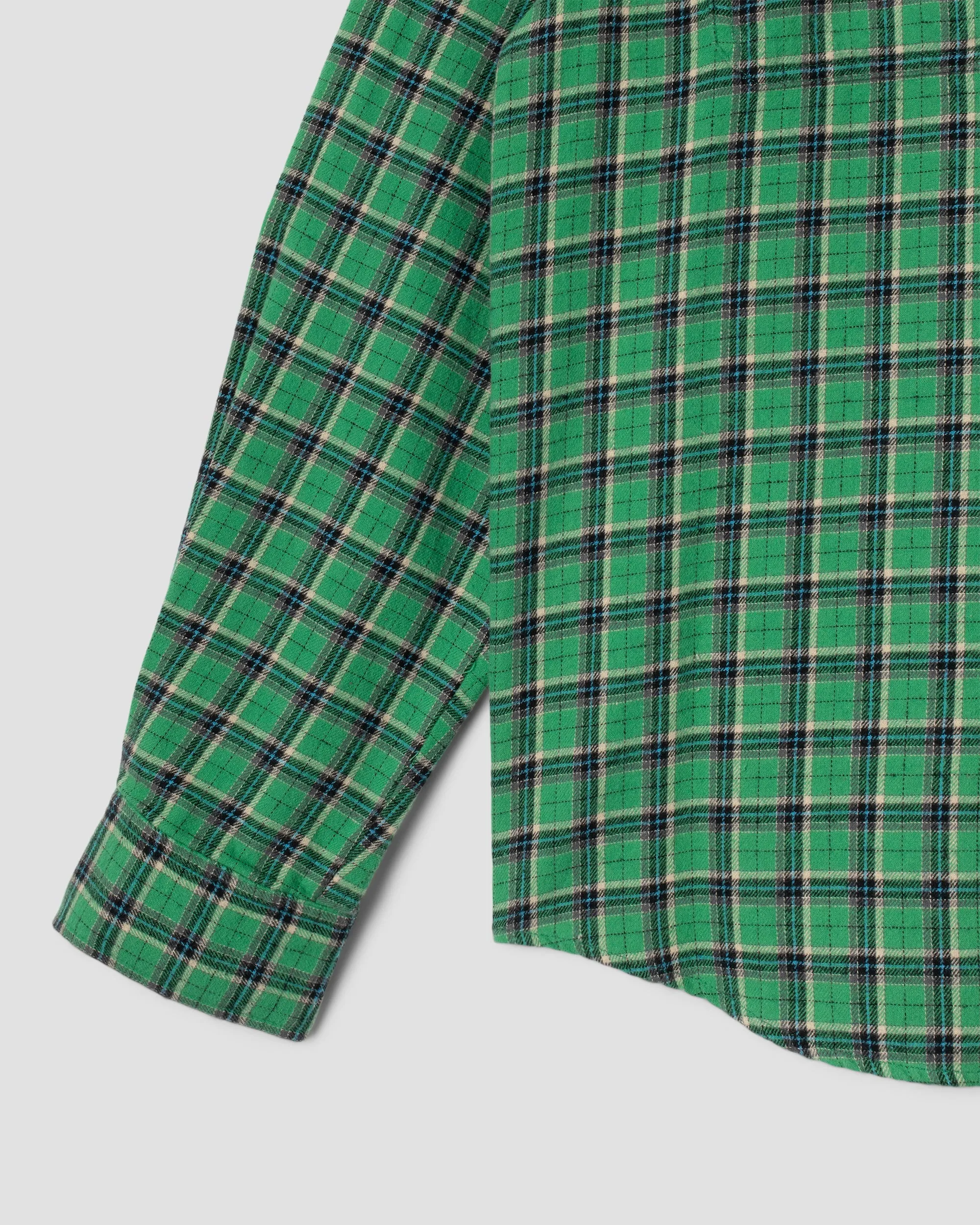Flannel Shirt (Summer Green Plaid)