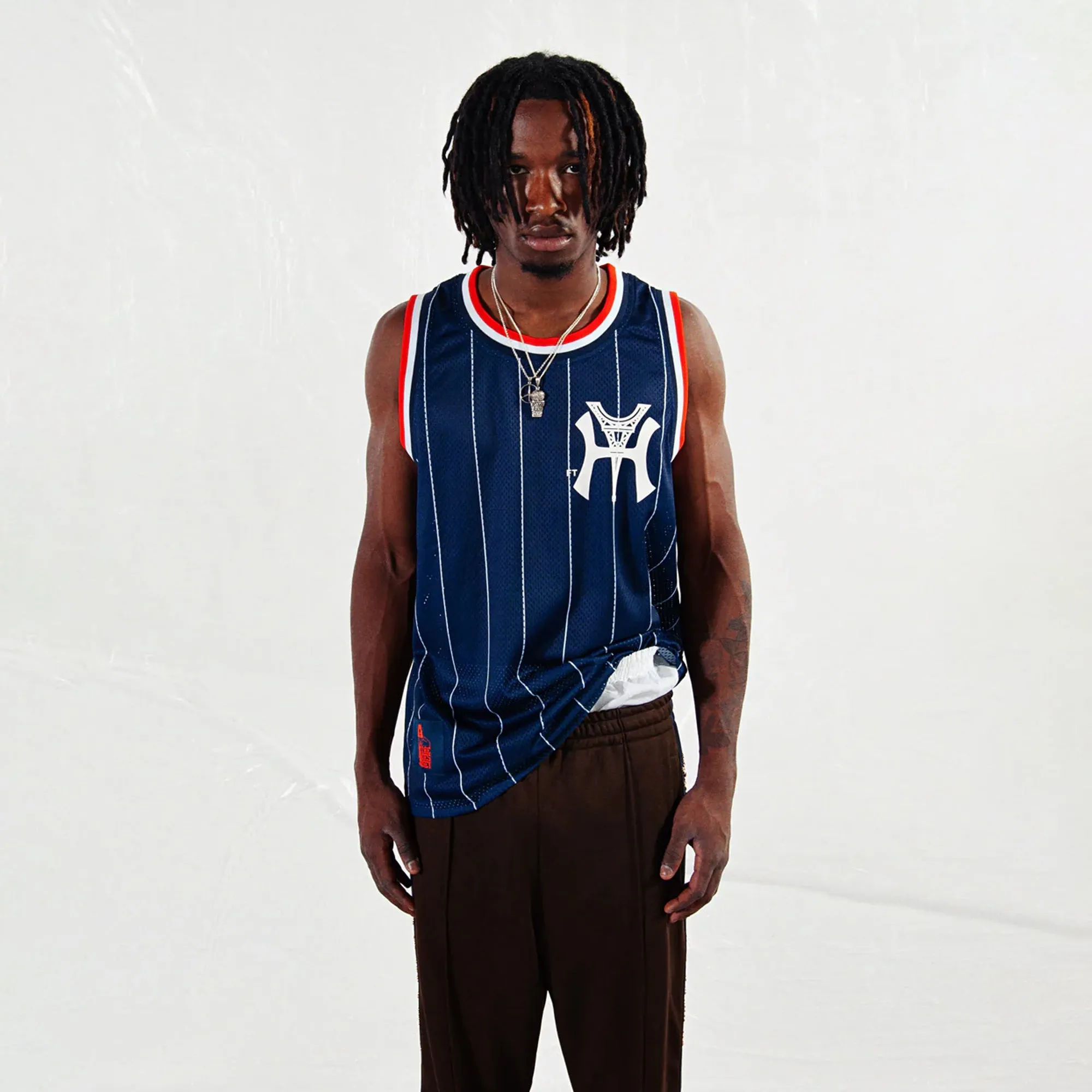 For The Homies Homees Mesh Jersey Navy