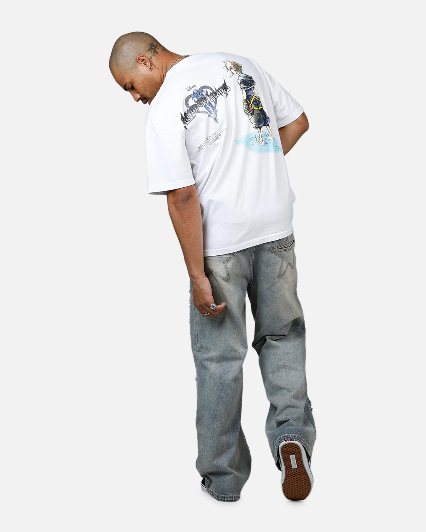 Goat Crew Disney Kingdom Hearts Disc Heavyweight T-Shirt White