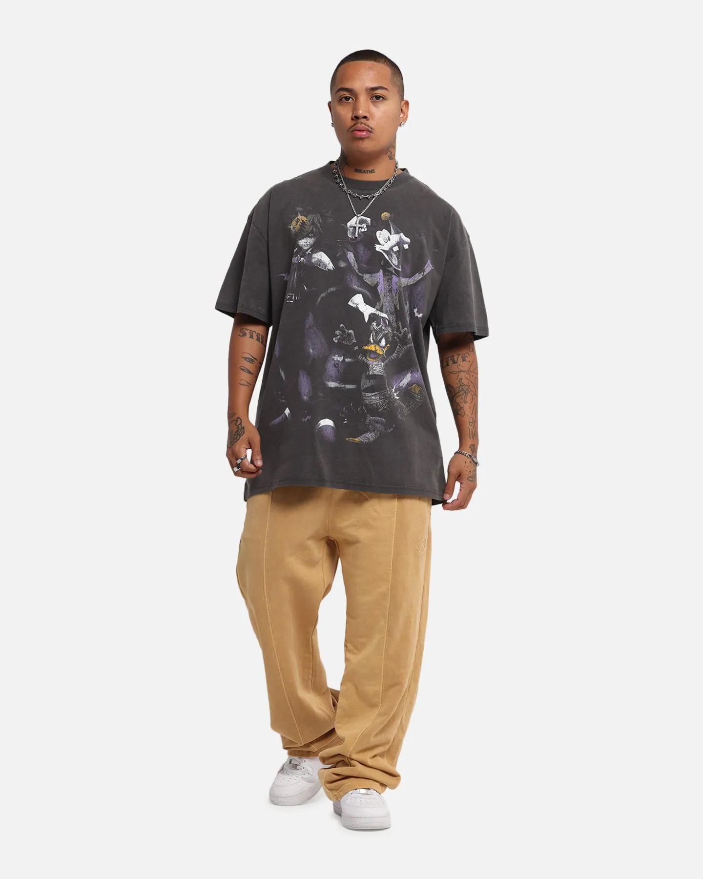 Goat Crew Disney Kingdom Hearts Halloween Town Heavy T-Shirt Black Wash