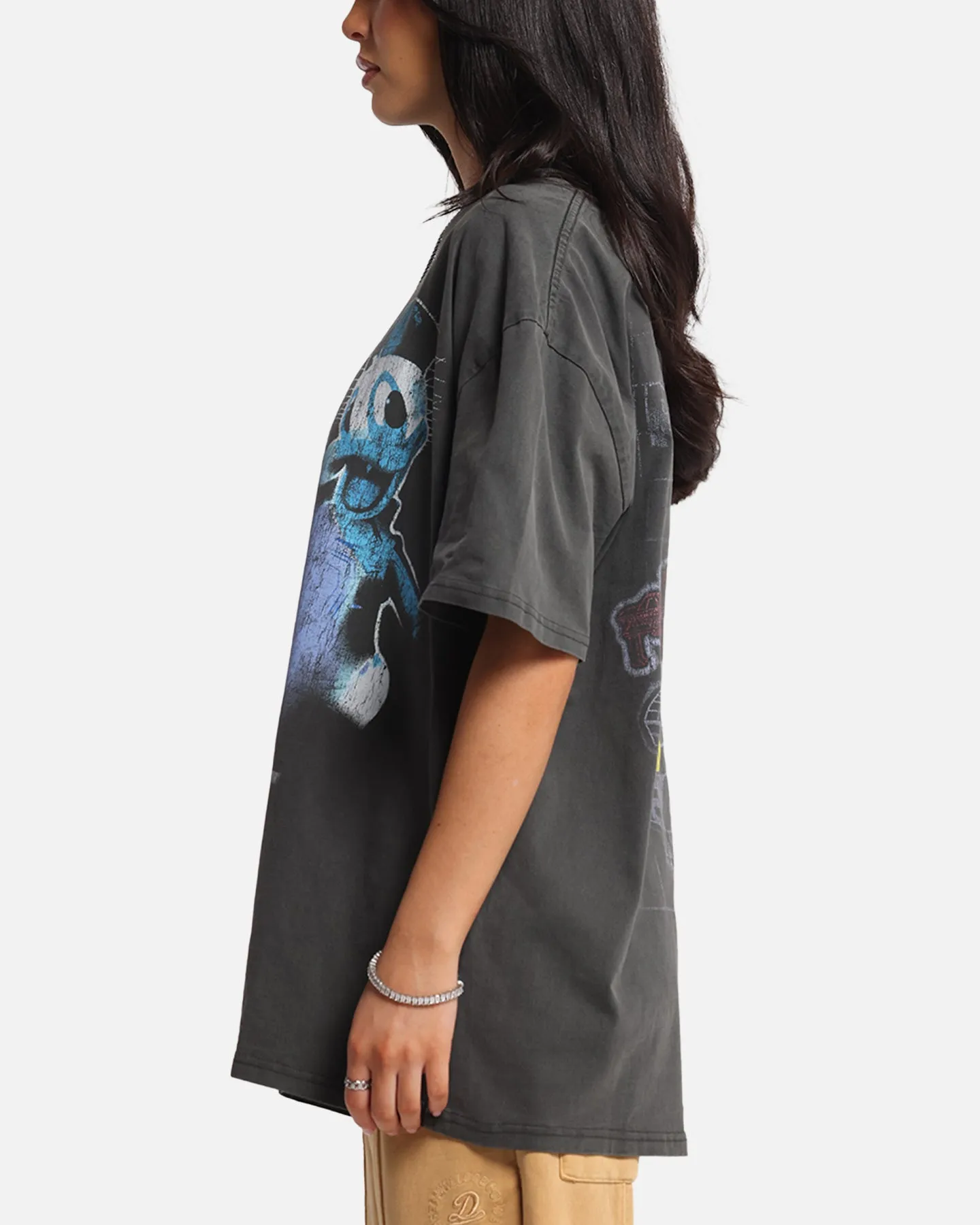 Goat Crew Disney Kingdom Hearts Space Paranoids Heavy T-Shirt Black Wash