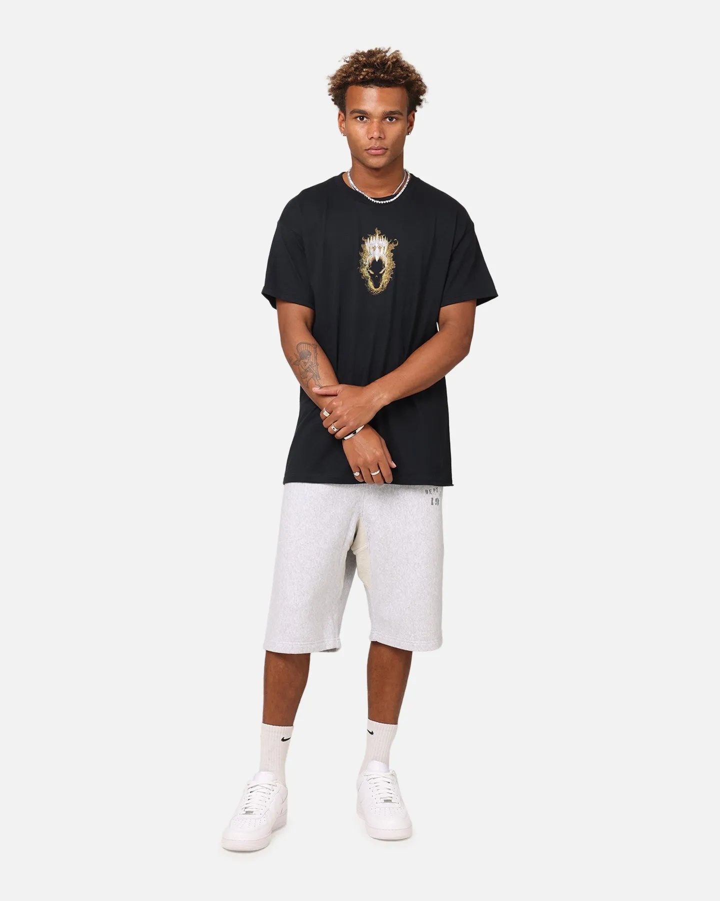 Goat Crew Marvel Ghost Rider Fire T-Shirt Black