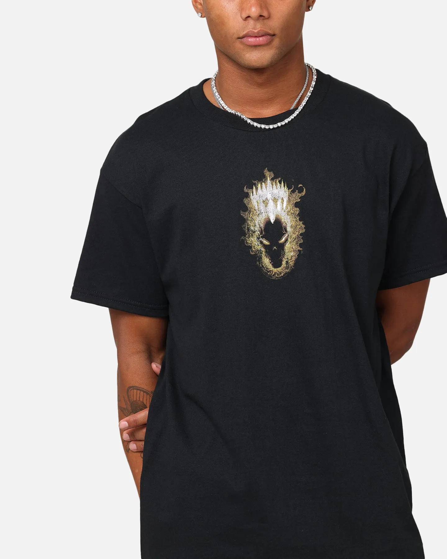 Goat Crew Marvel Ghost Rider Fire T-Shirt Black