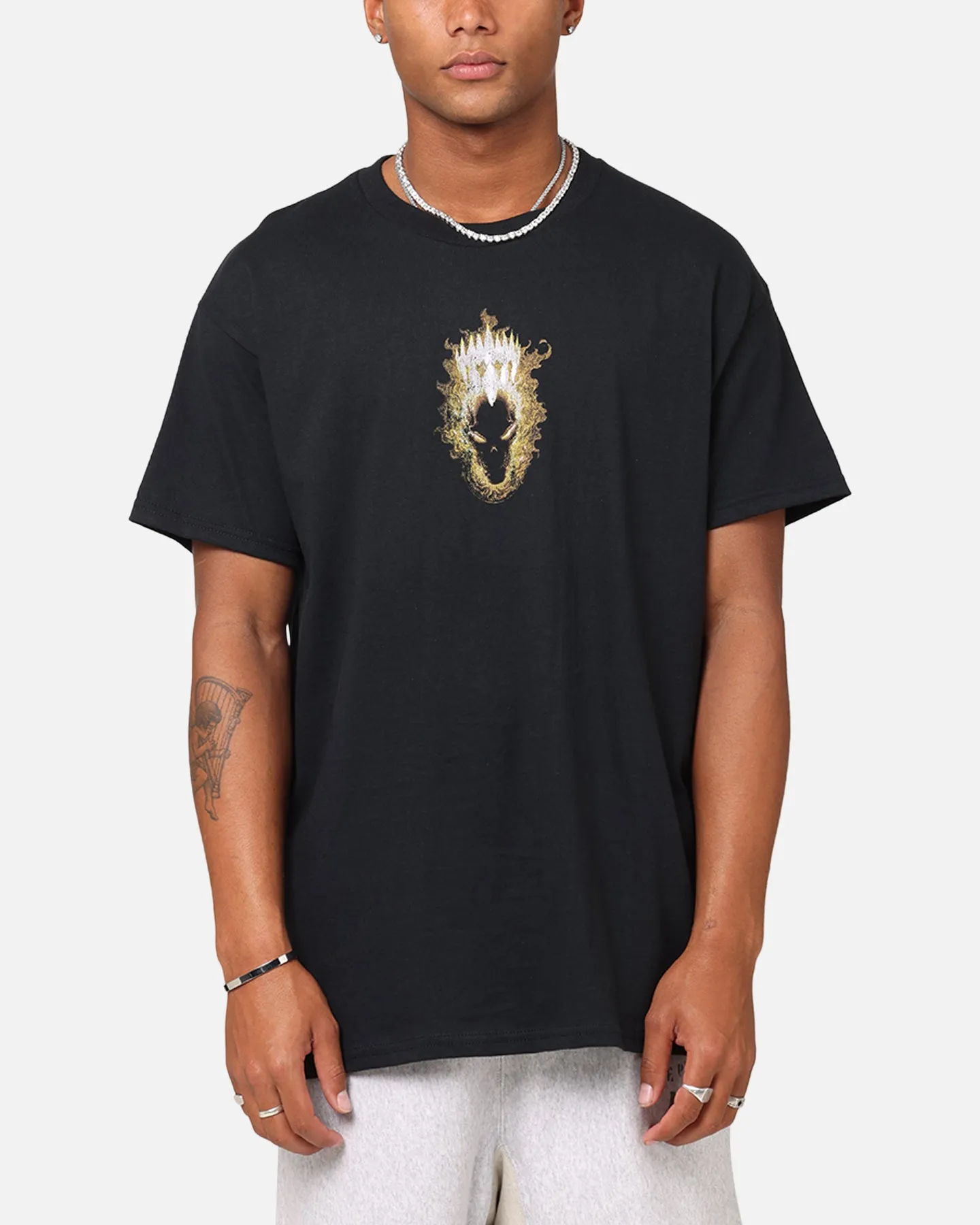 Goat Crew Marvel Ghost Rider Fire T-Shirt Black