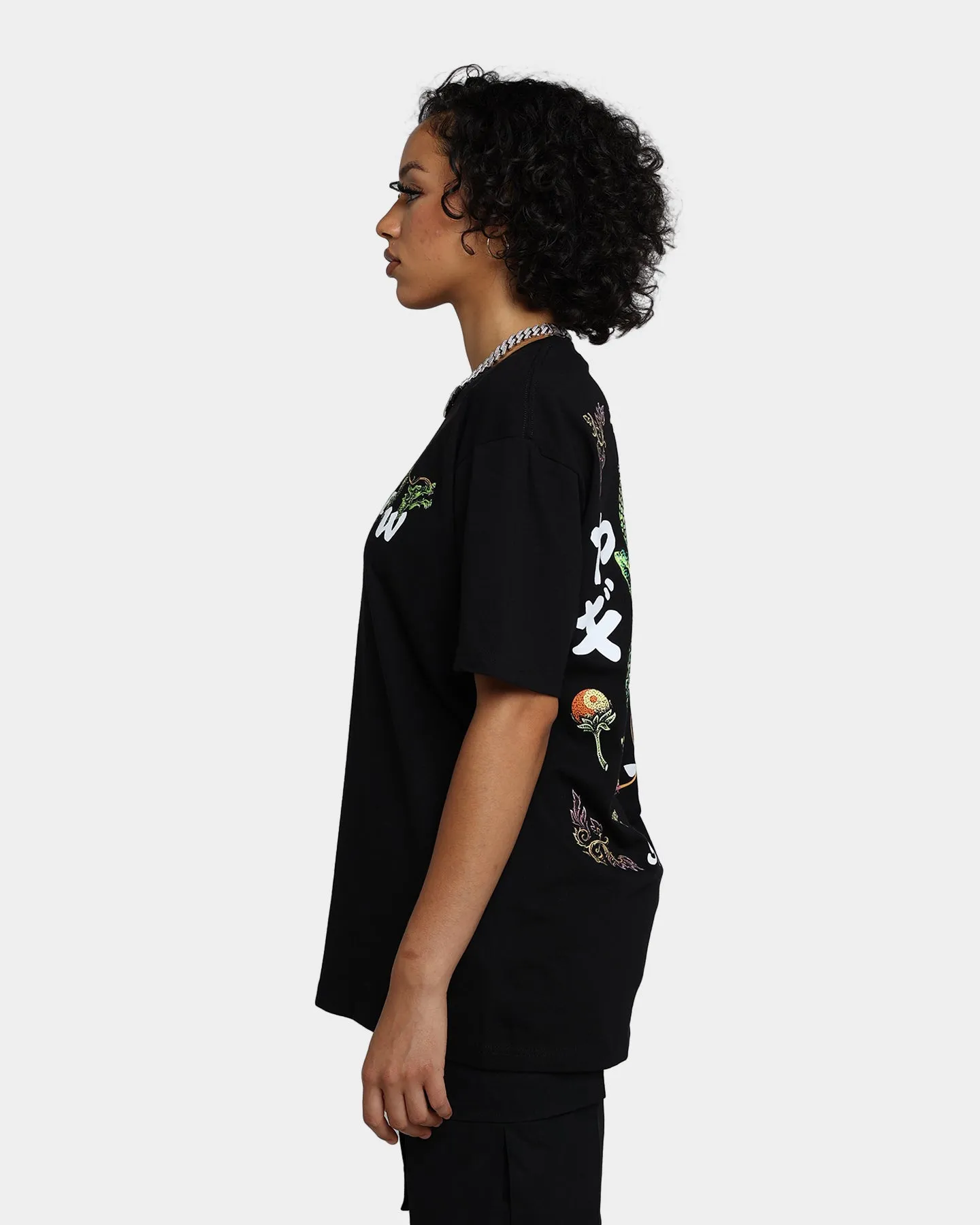 Goat Crew Sleeping Dragons T-Shirt Black