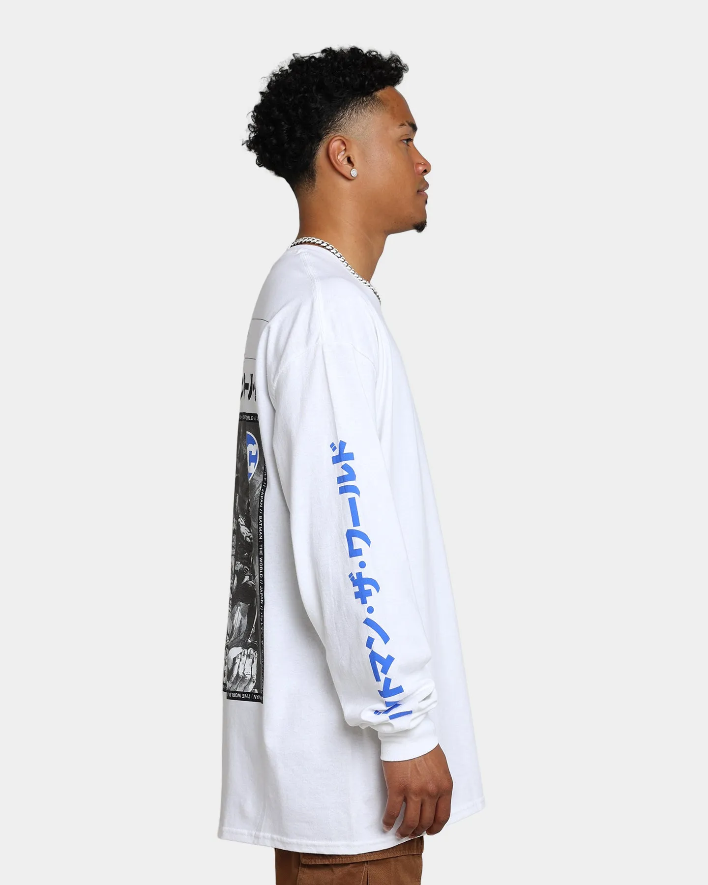 Goat Crew x Batman Batman The World Japan Long Sleeve T-Shirt White