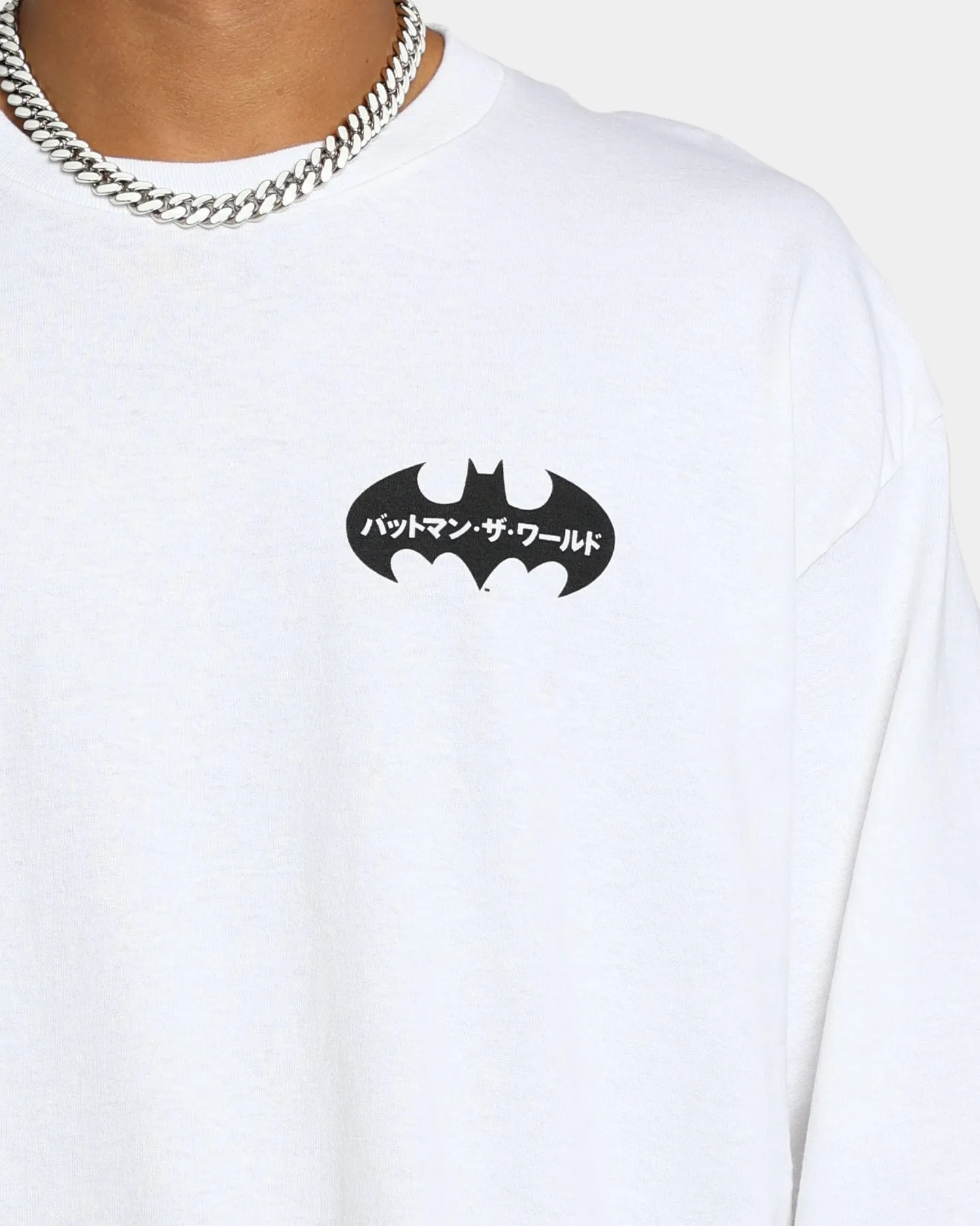 Goat Crew x Batman Batman The World Japan Long Sleeve T-Shirt White