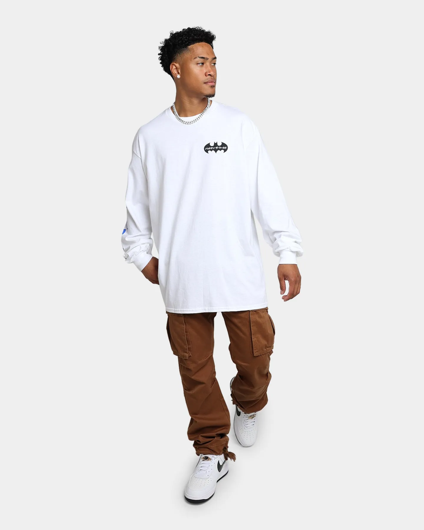 Goat Crew x Batman Batman The World Japan Long Sleeve T-Shirt White