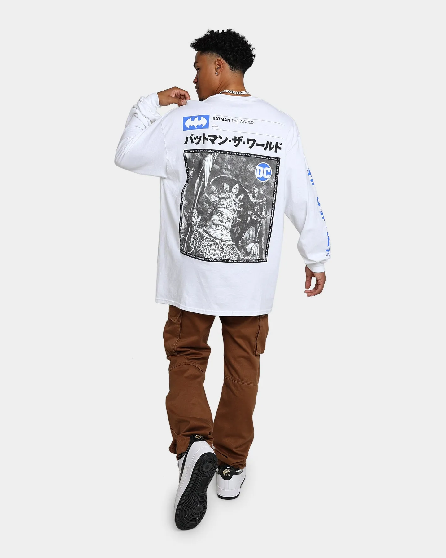 Goat Crew x Batman Batman The World Japan Long Sleeve T-Shirt White