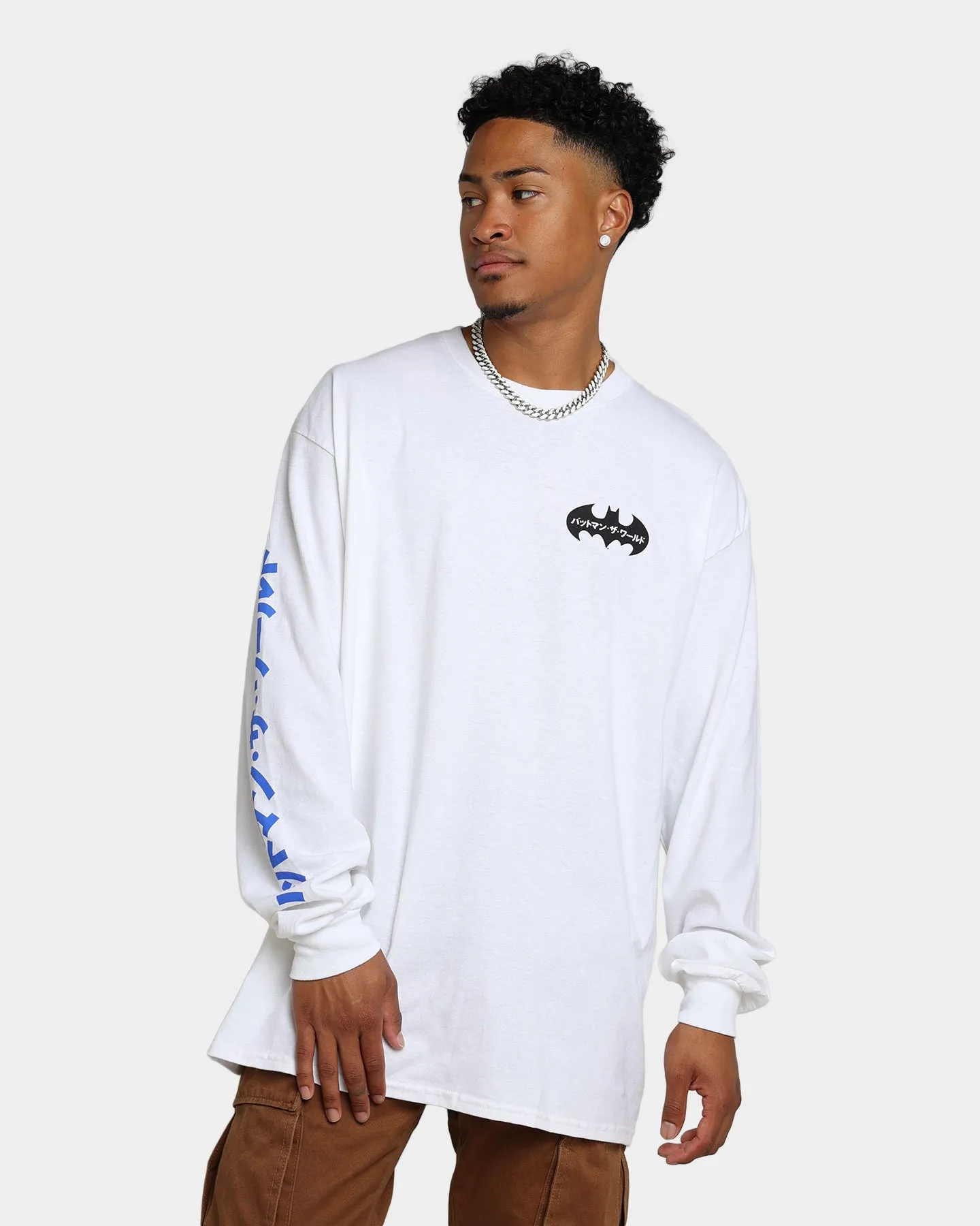 Goat Crew x Batman Batman The World Japan Long Sleeve T-Shirt White