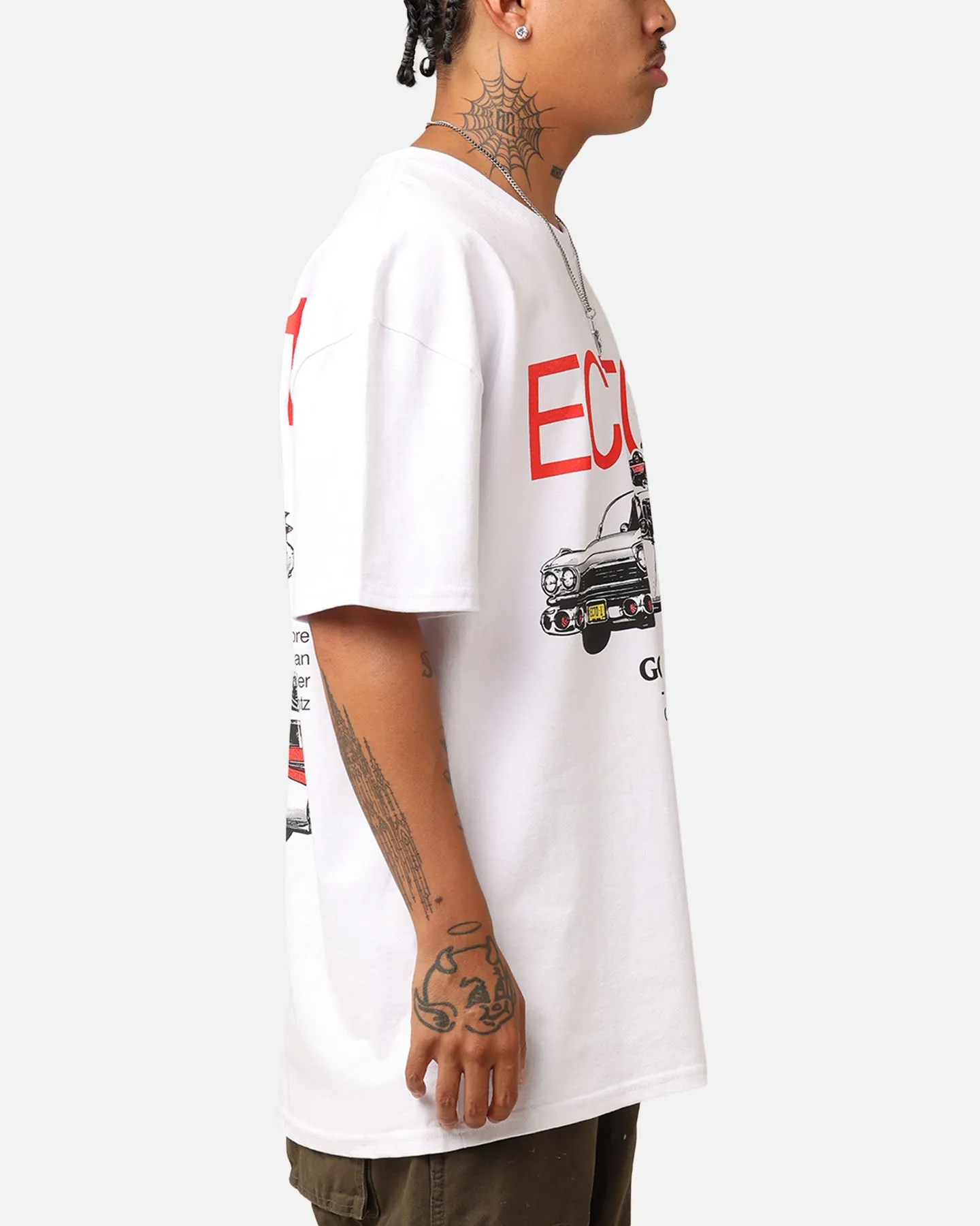 Goat Crew X Ghostbusters Ecto-1 Heavyweight T-Shirt White