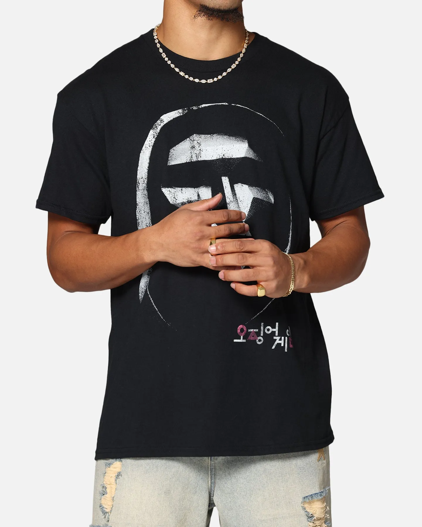 Goat Crew X Squid Game Front Man Vintage T-Shirt Black