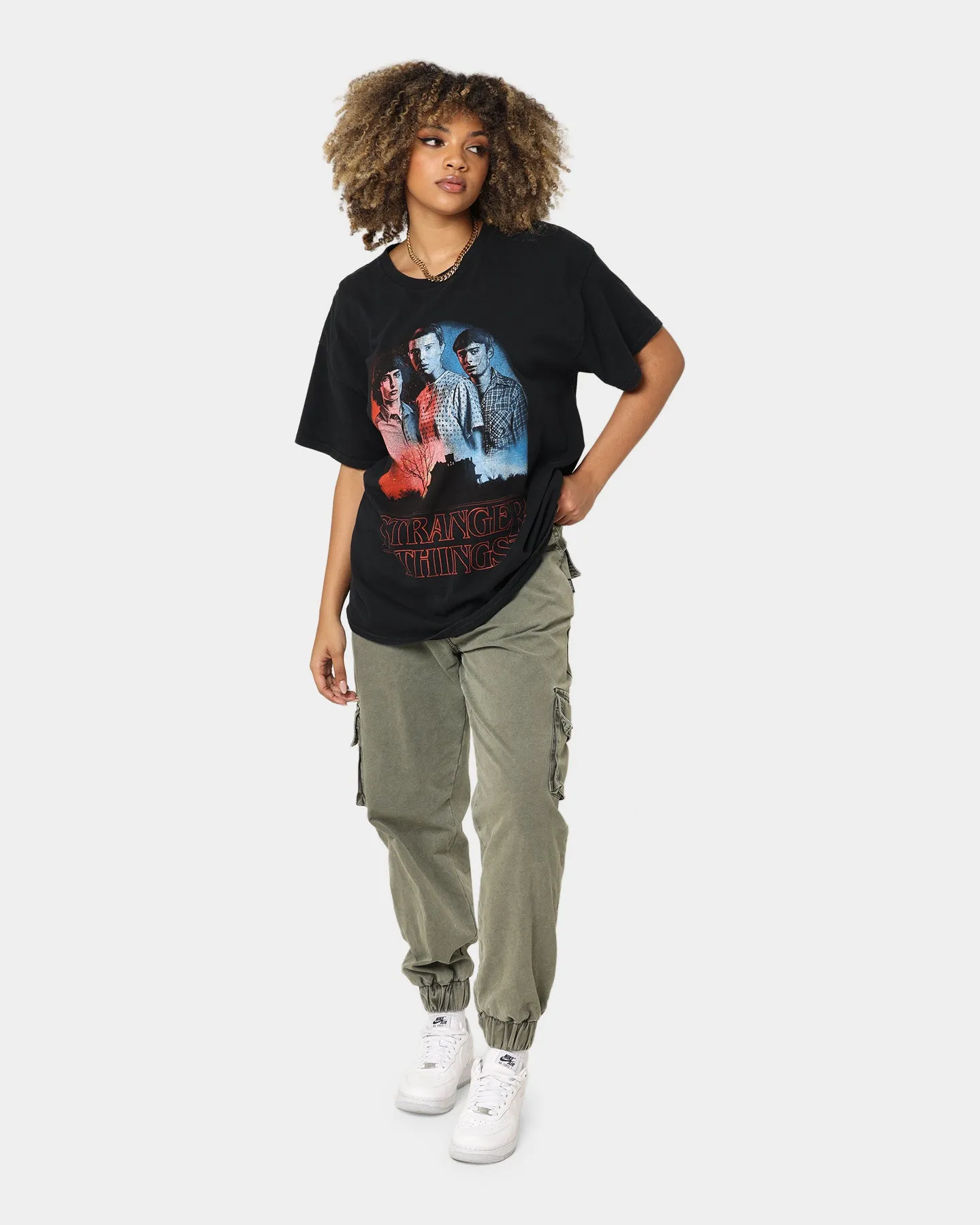 Goat Crew X Stranger Things Beginning Vintage T-Shirt Washed Black