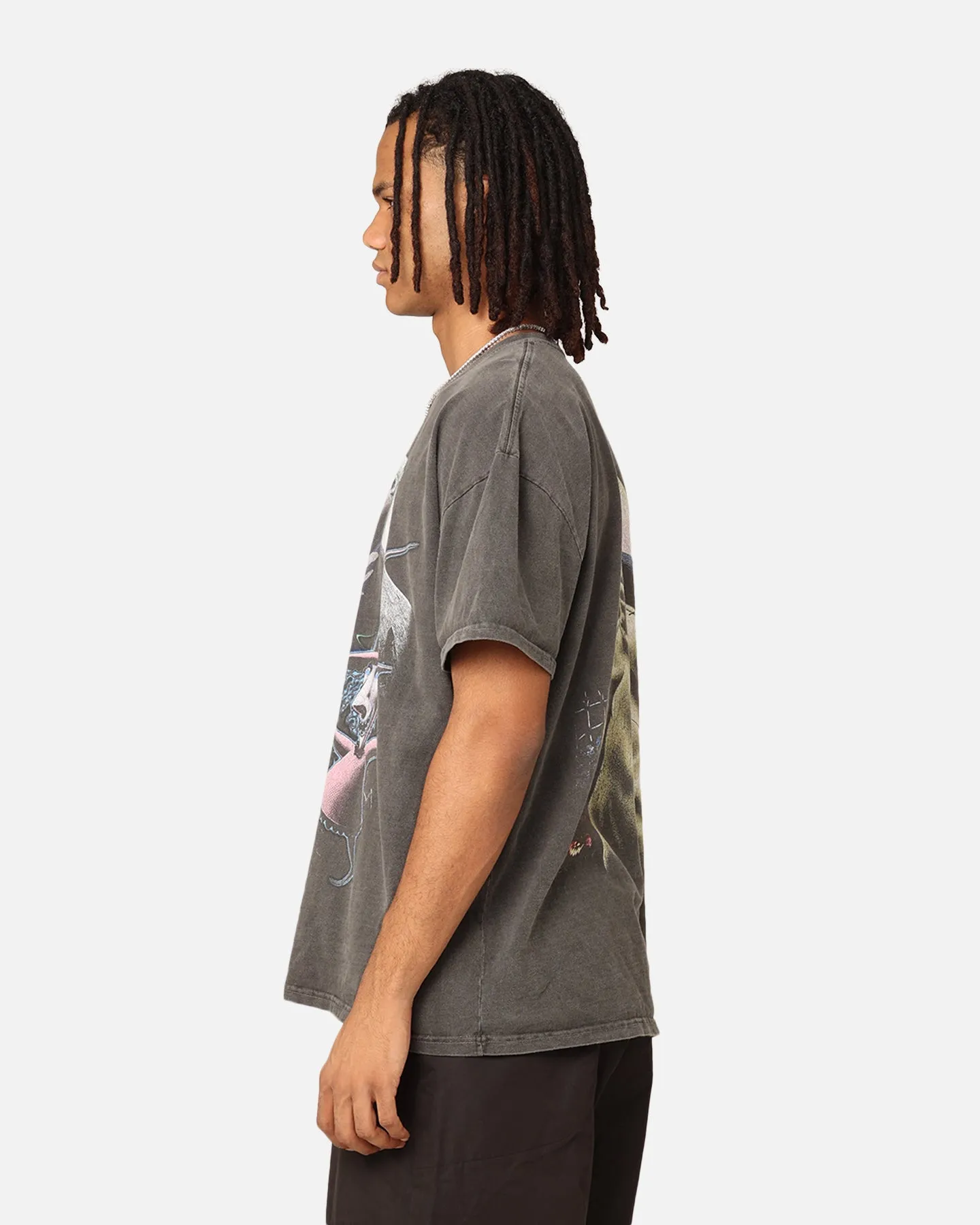 Goat Crew X The Nightmare Before Christmas Lock Shock & Barrel Heavyweight Vintage T-Shirt Black Wash
