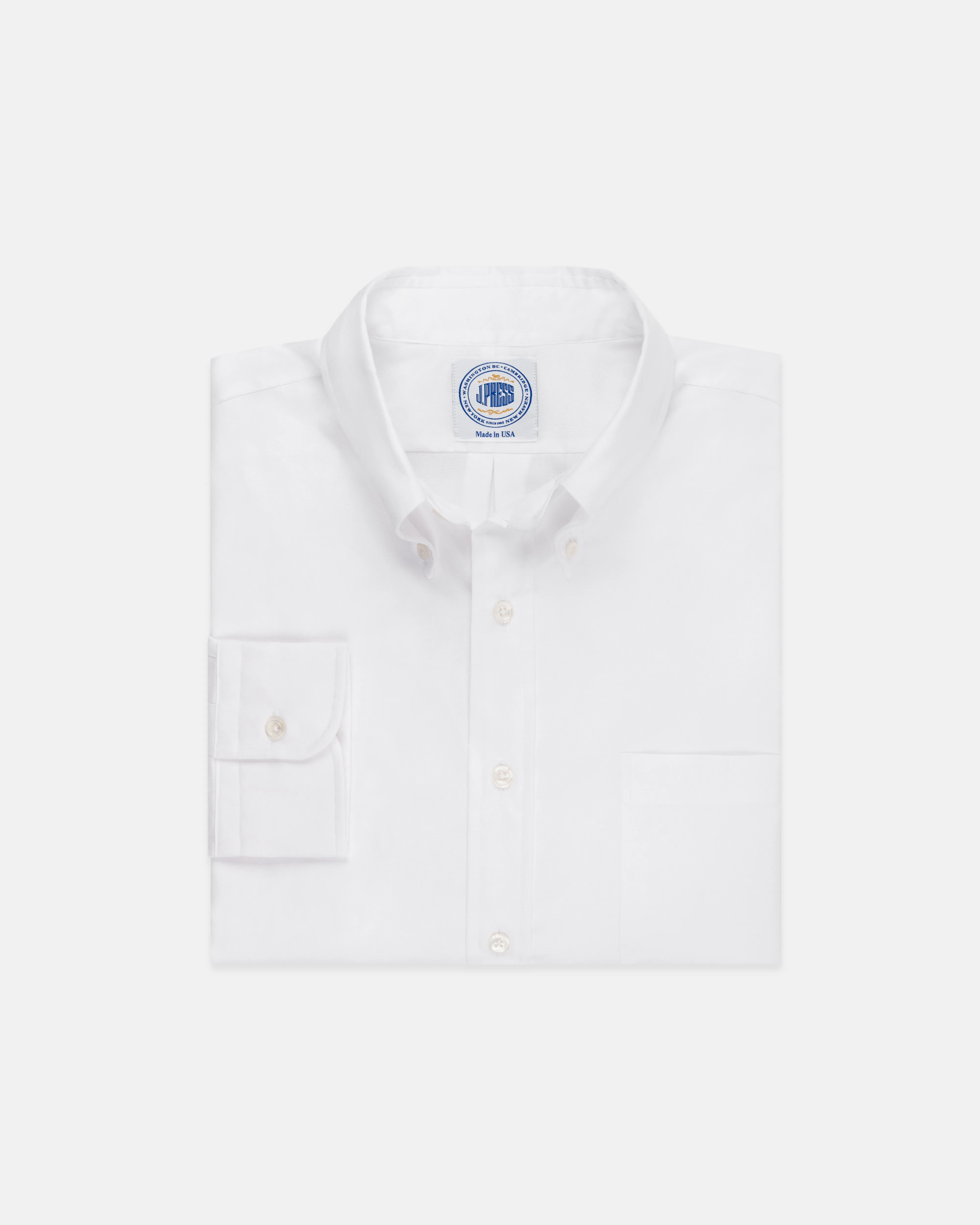 GOLD LABEL DRESS SHIRT - WHITE ROYAL OXFORD