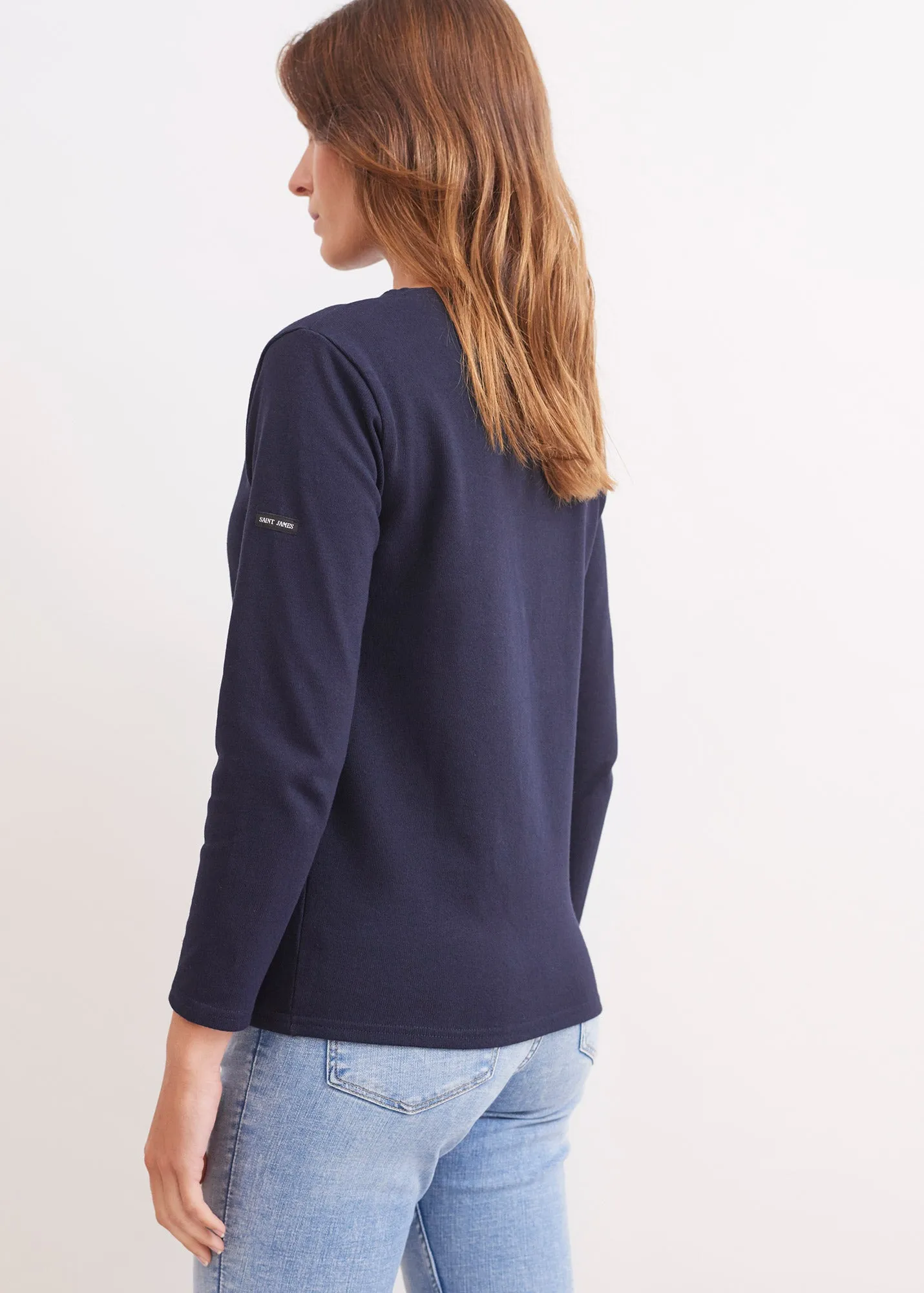 GUILDO - Boat Neck Breton Shirt Heavyweight Cotton | Unisex Fit (NAVY)