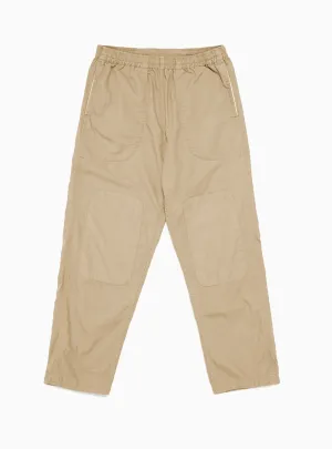 Home Party Pant Oxford Cotton Fawn