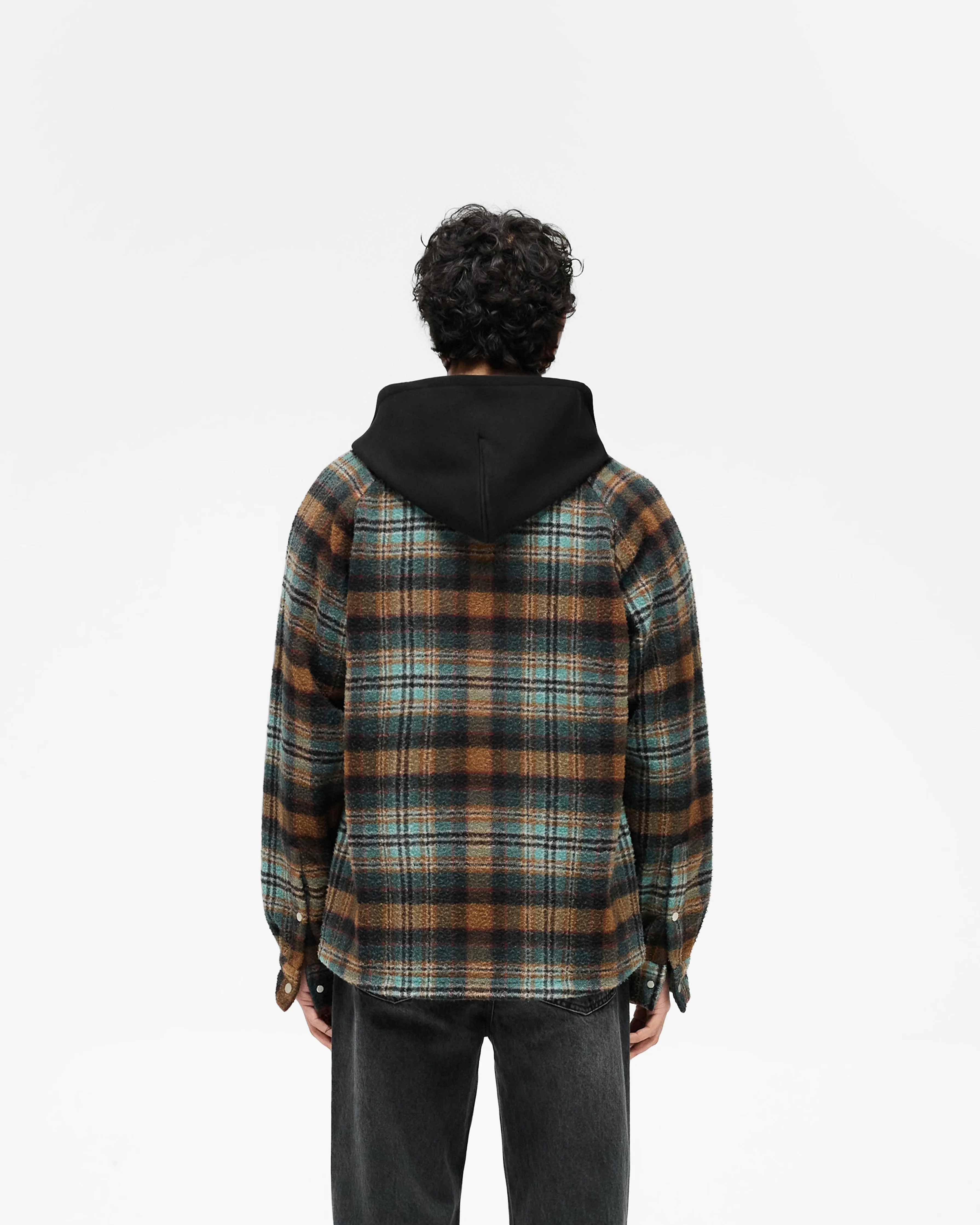 Hooded Overshirt - Check