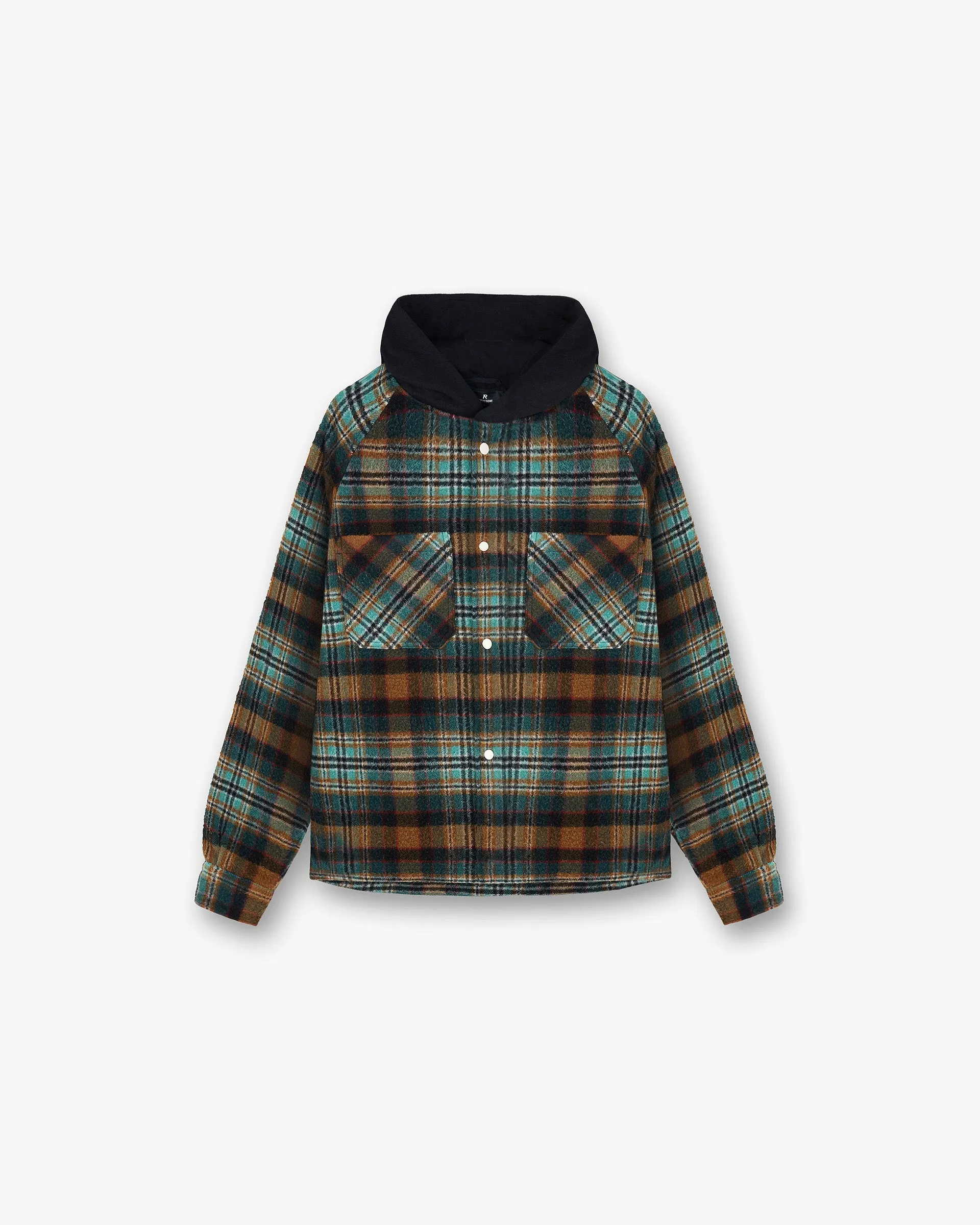 Hooded Overshirt - Check