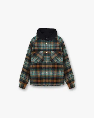 Hooded Overshirt - Check