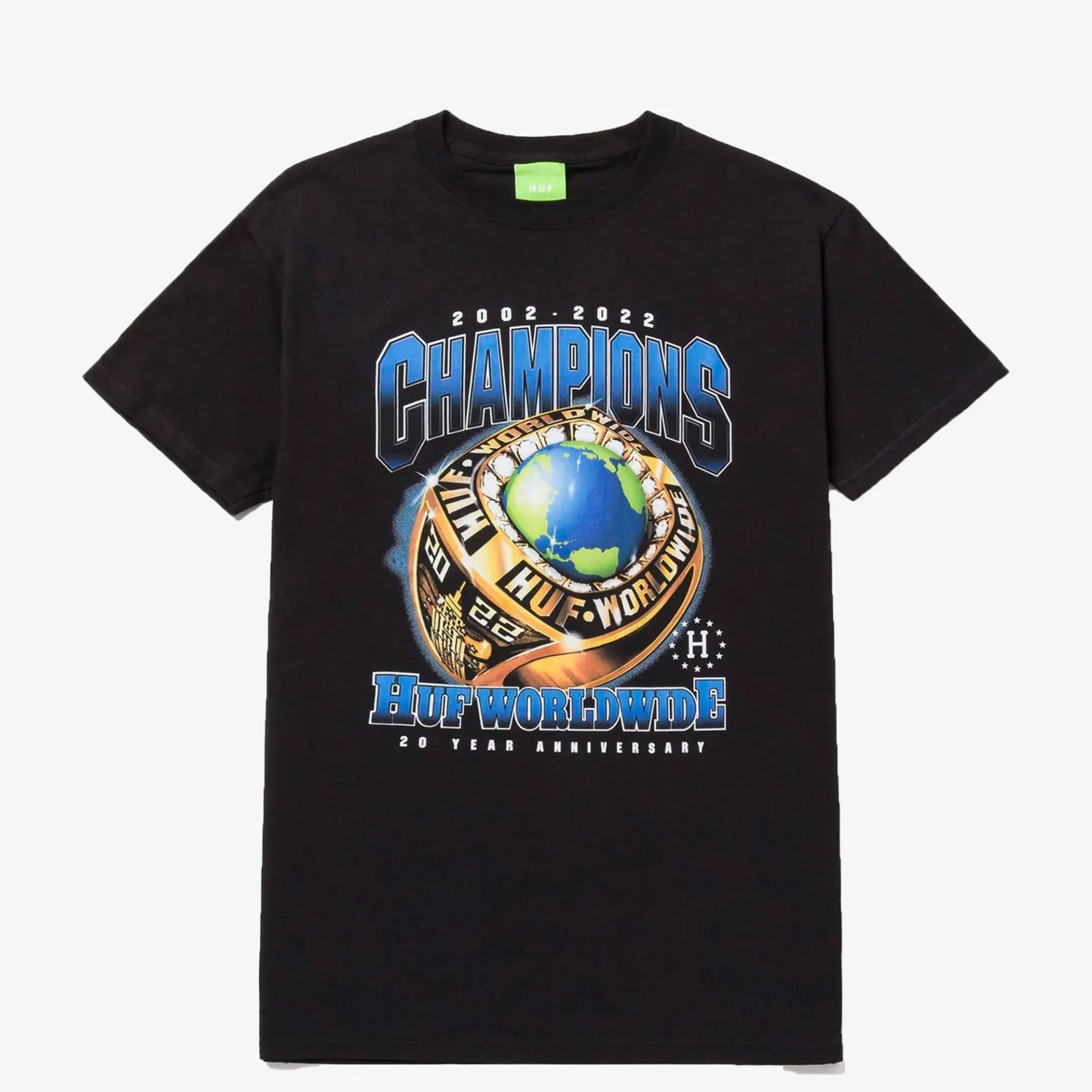 HUF | CHAMPIONS TEE  { BLACK