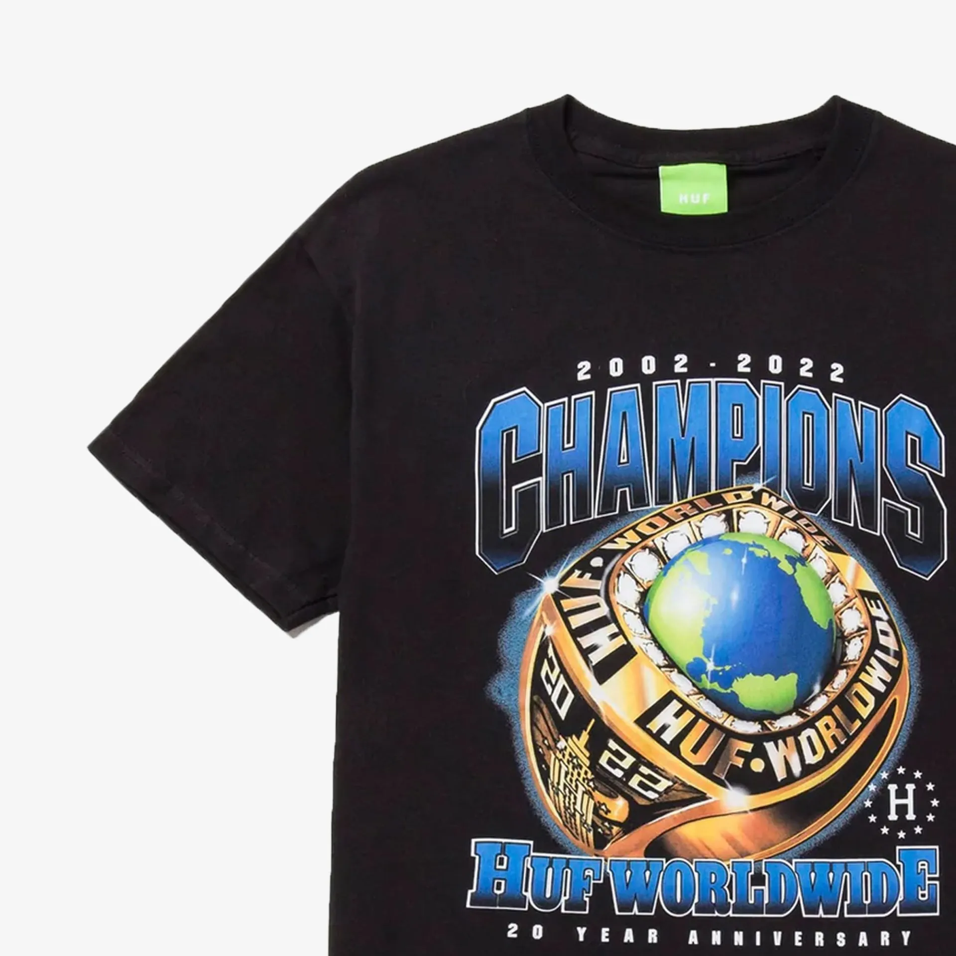 HUF | CHAMPIONS TEE  { BLACK