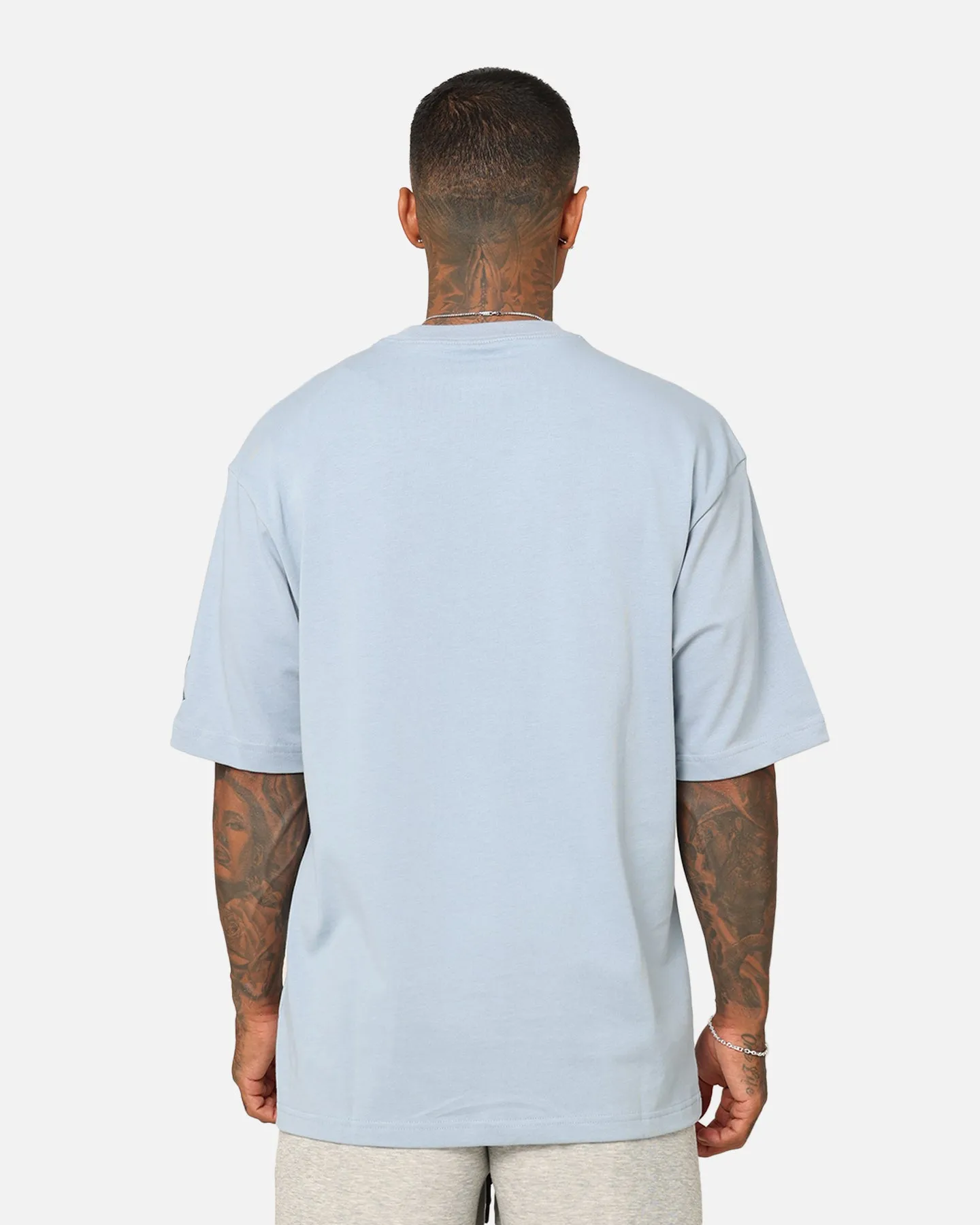 Jordan Brand Sneaker Patch Crew T-Shirt Blue Grey