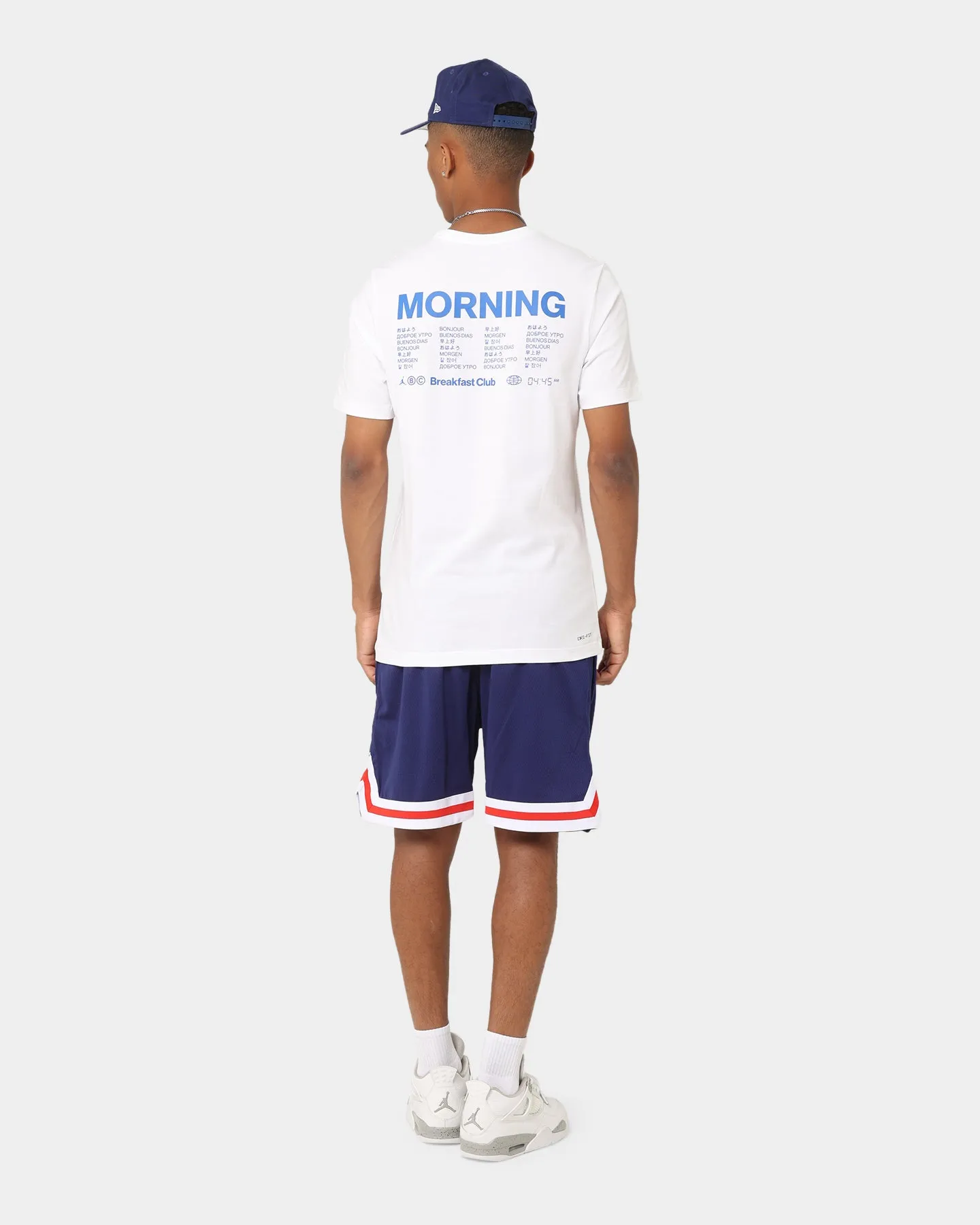 Jordan Dri-FIT Sport Breakfast Club Graphic T-Shirt Hyper Royal/ White