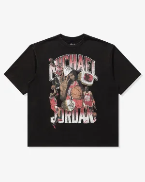 JORDAN FLIGHT ESSENTIALS OVERSIZED TEE - BLACK