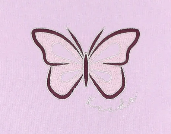 Keedo Baby Girls Butterfly Short Sleeve Fashion Tee