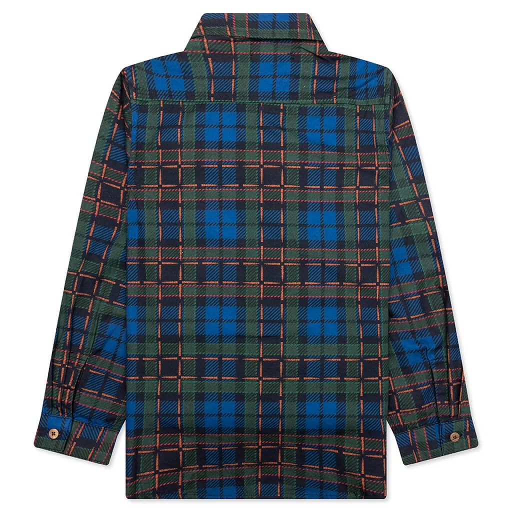 Kids Explore L/S Woven - Plaid