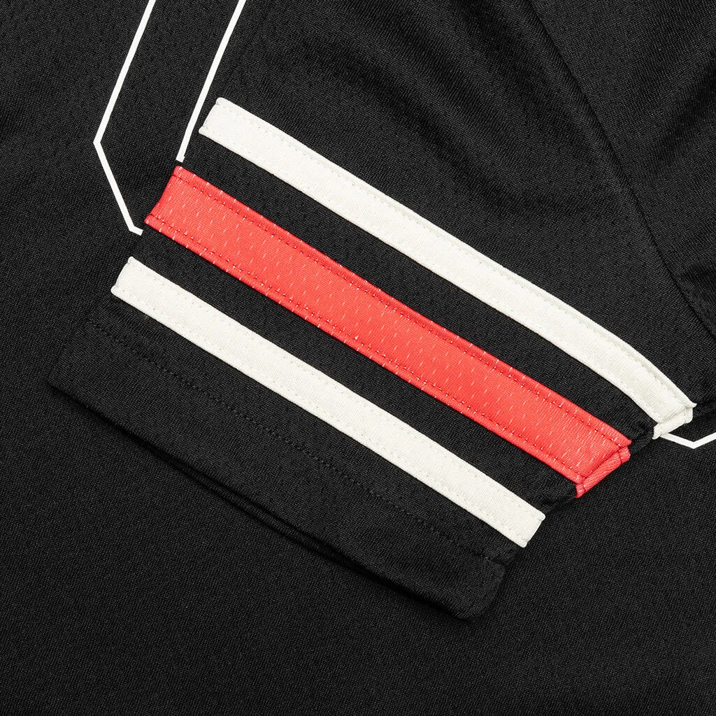 Kids Oversized Game Jersey S/S Knit - Black