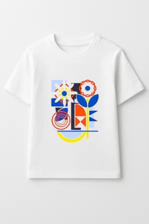 MELANIE - Tee with Graphic Motifs for Women | Pima Cotton  (GRAPHIC WHITE)