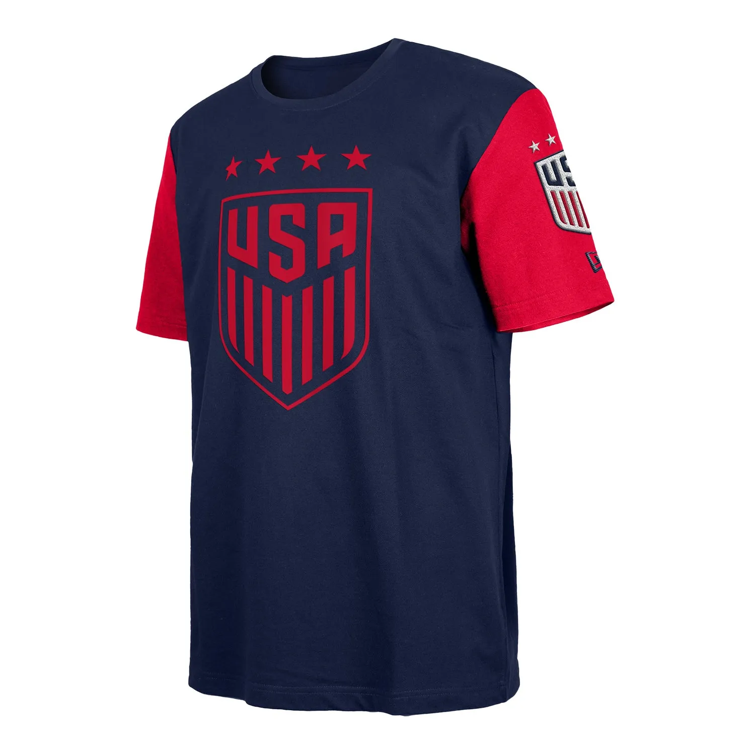 Men's New Era USWNT Crest Navy Tee
