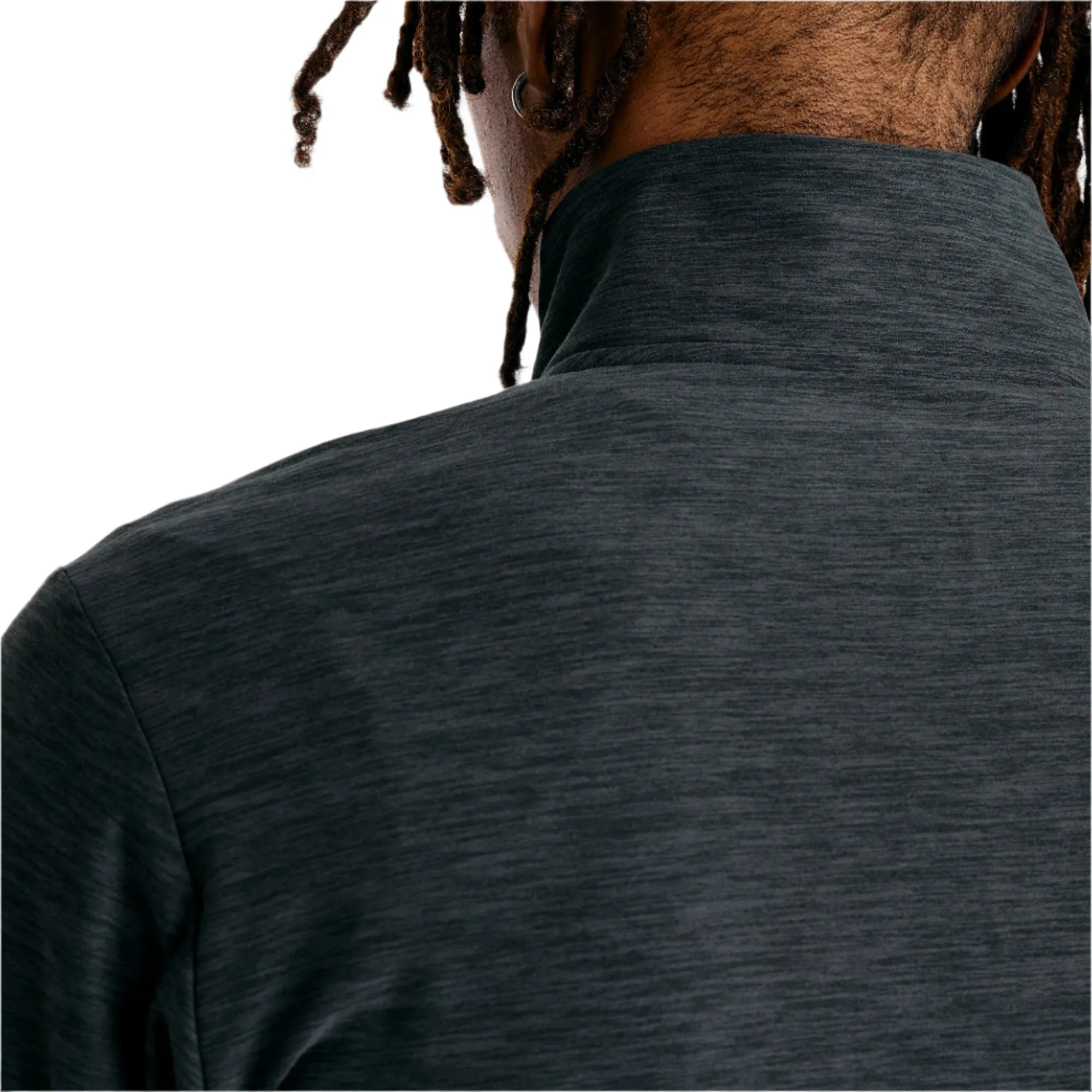 Men's Space Dye 1/4 Zip Long Sleeve Tee