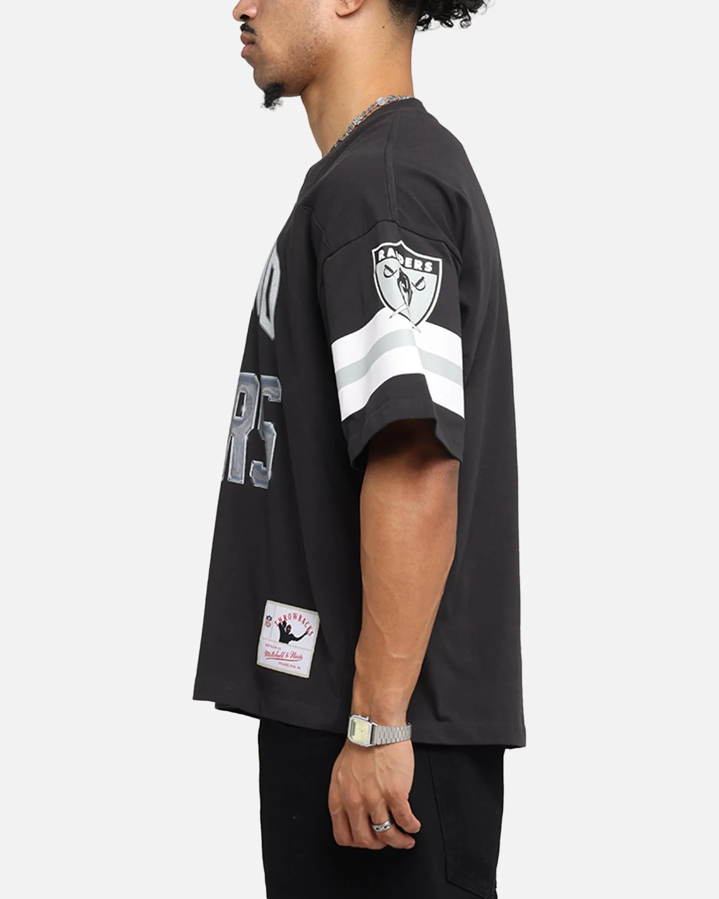 Mitchell & Ness Las Vegas Raiders XVIII Boxy T-Shirt Faded Black