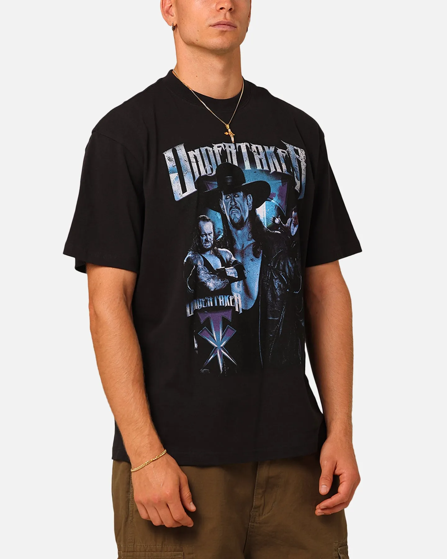 Mitchell & Ness X WWE The Undertaker T-Shirt Overdyed Black
