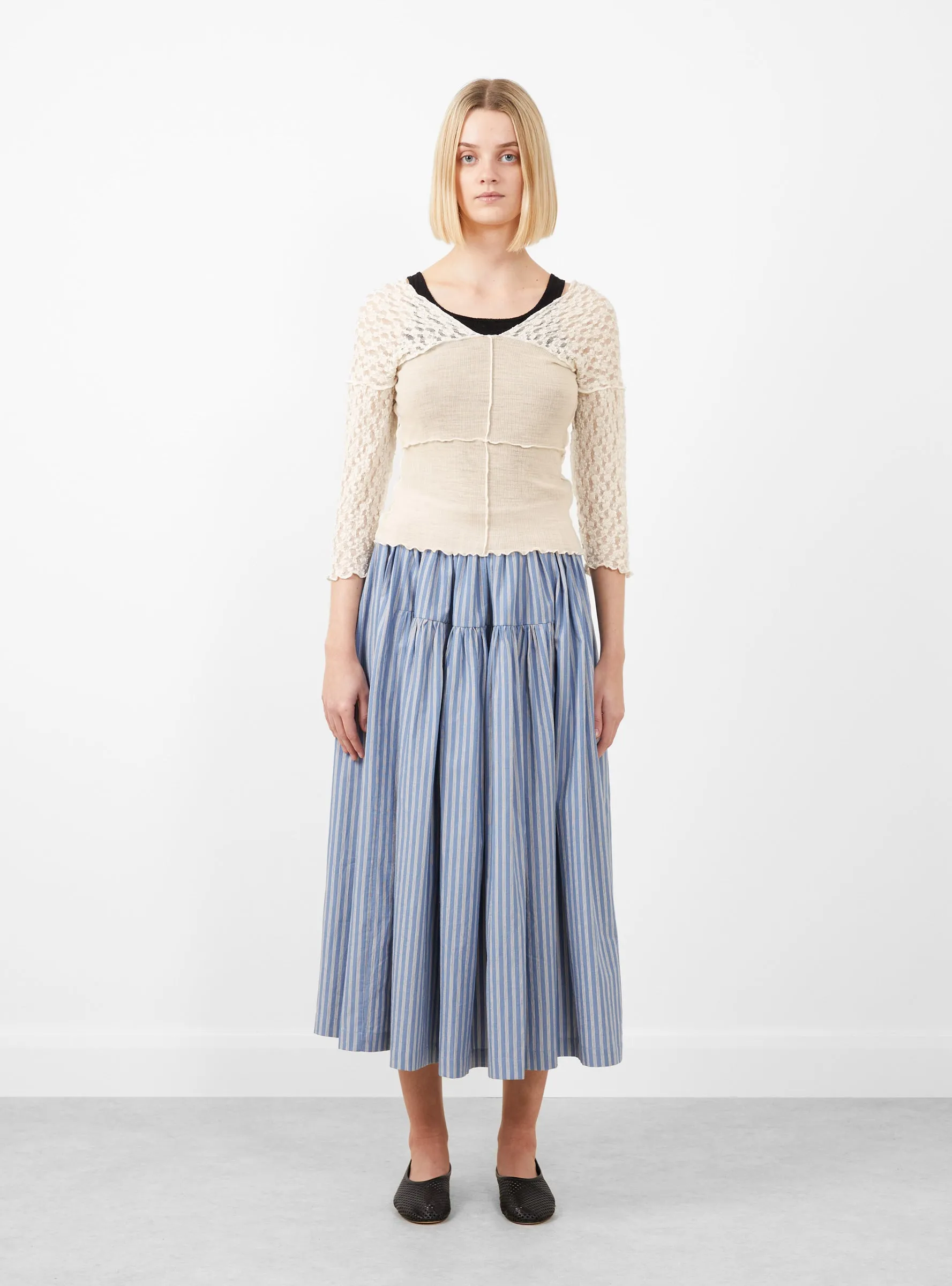 Nehru Long Sleeve Tee Undyed