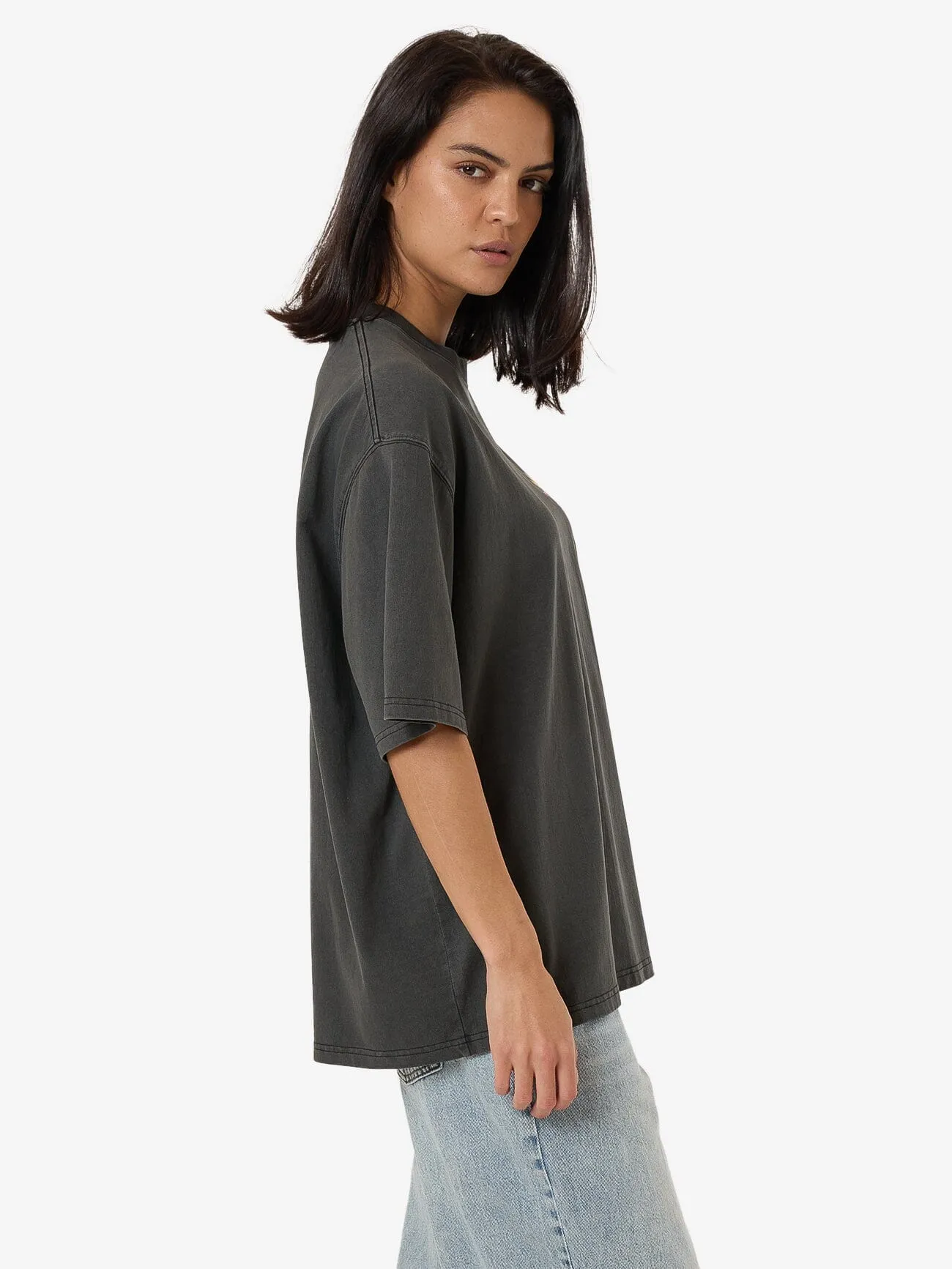 Never Stop Oversized Tee - Merch Black