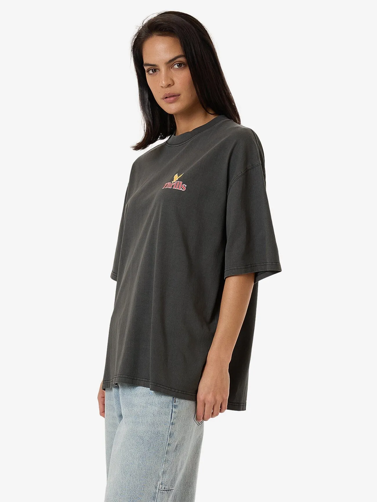 Never Stop Oversized Tee - Merch Black