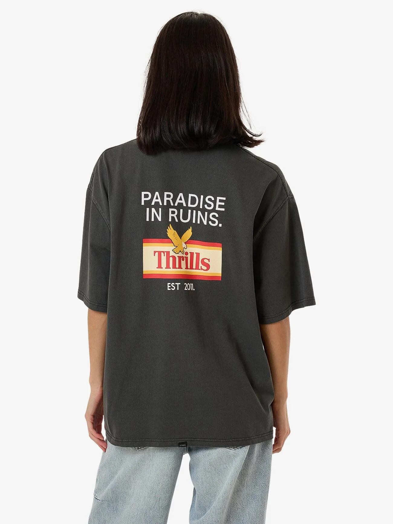 Never Stop Oversized Tee - Merch Black