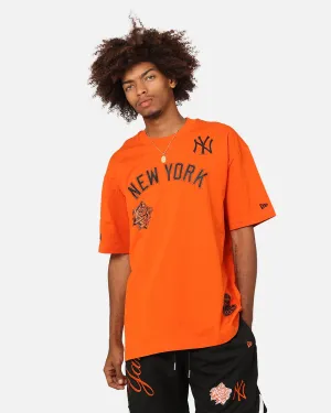 New Era New York Yankees 'Scary Nights' Oversized T-Shirt Orange/Black