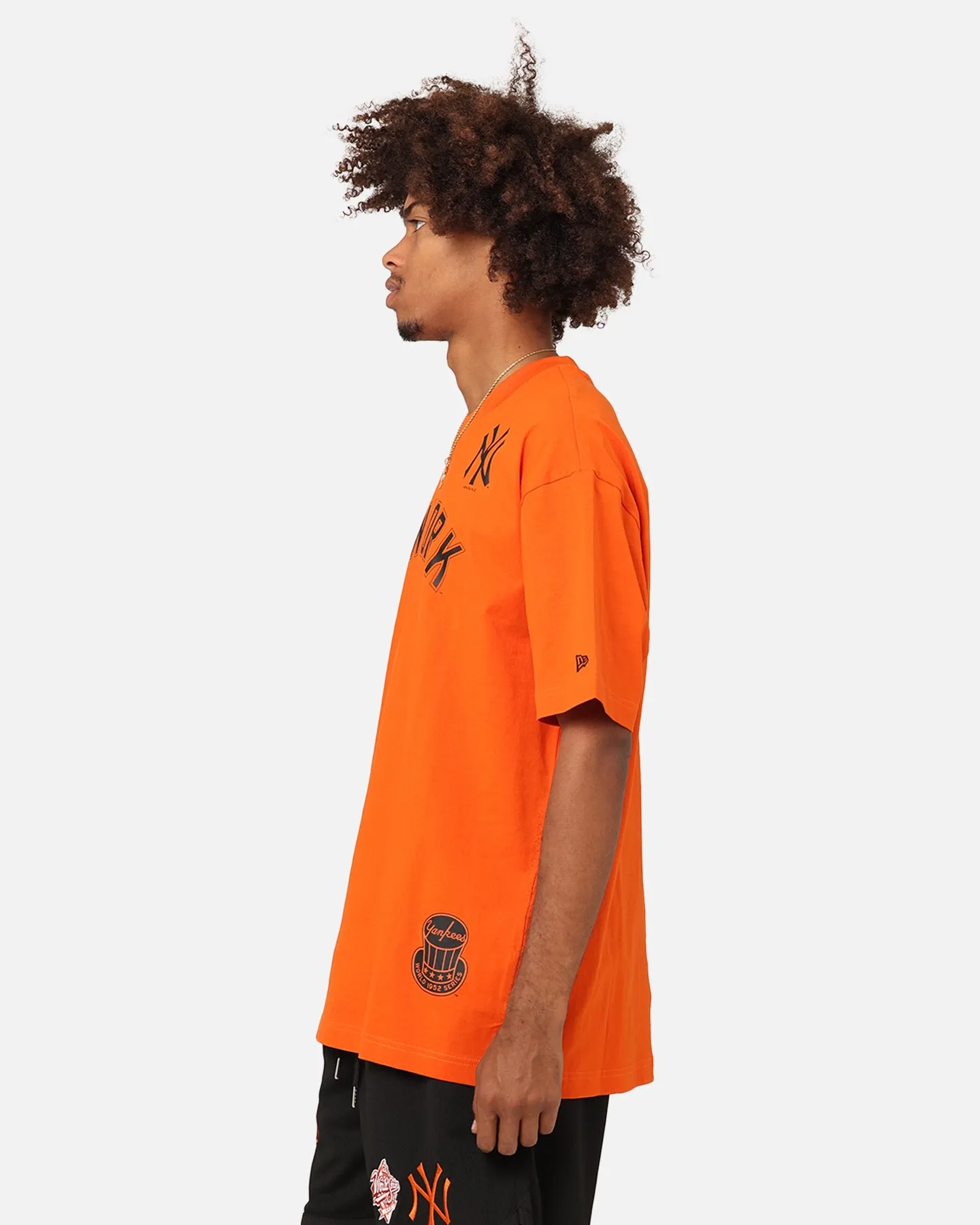 New Era New York Yankees 'Scary Nights' Oversized T-Shirt Orange/Black