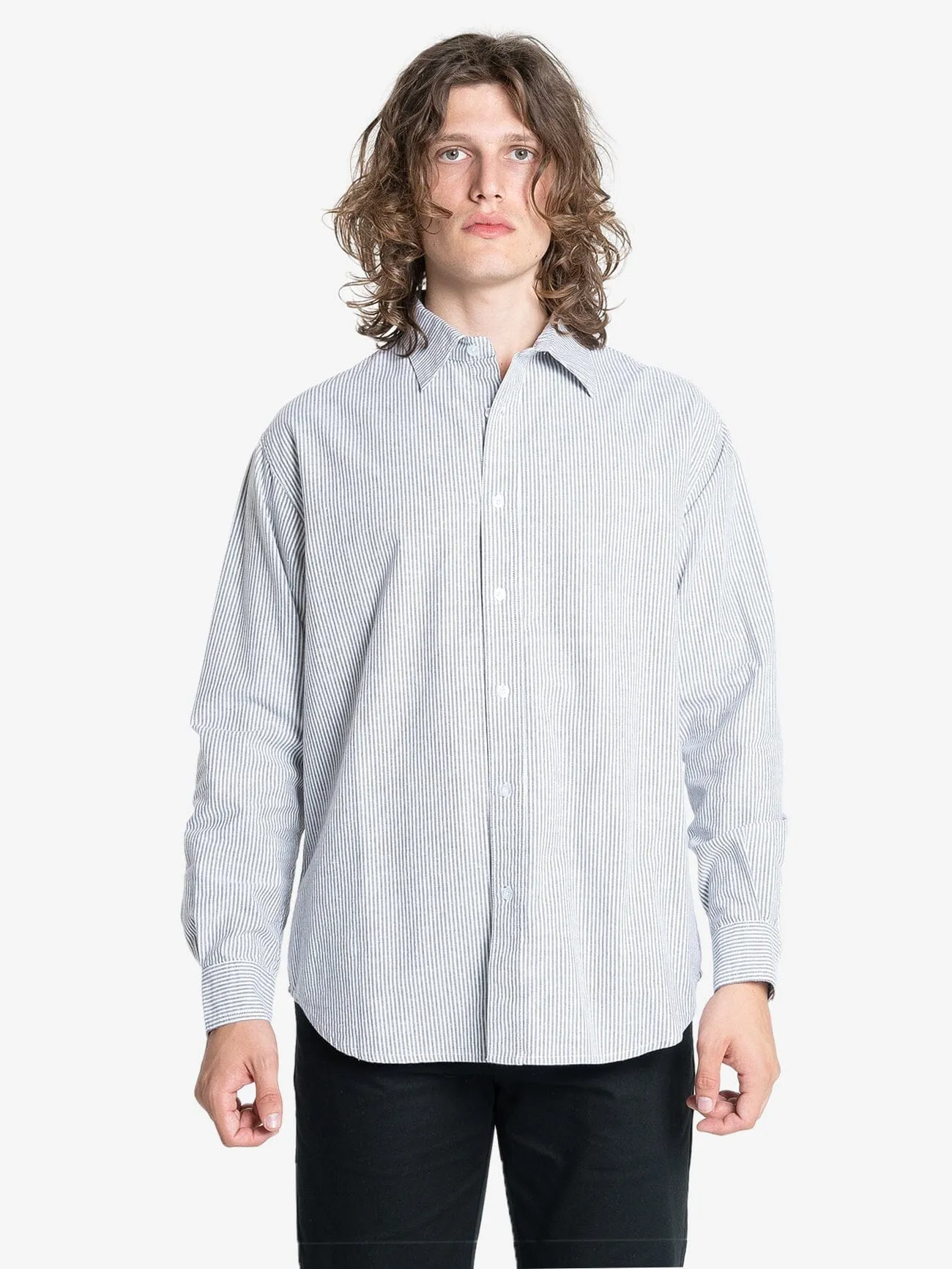 Occasions Long Sleeve Shirt - Chestnut Stripe