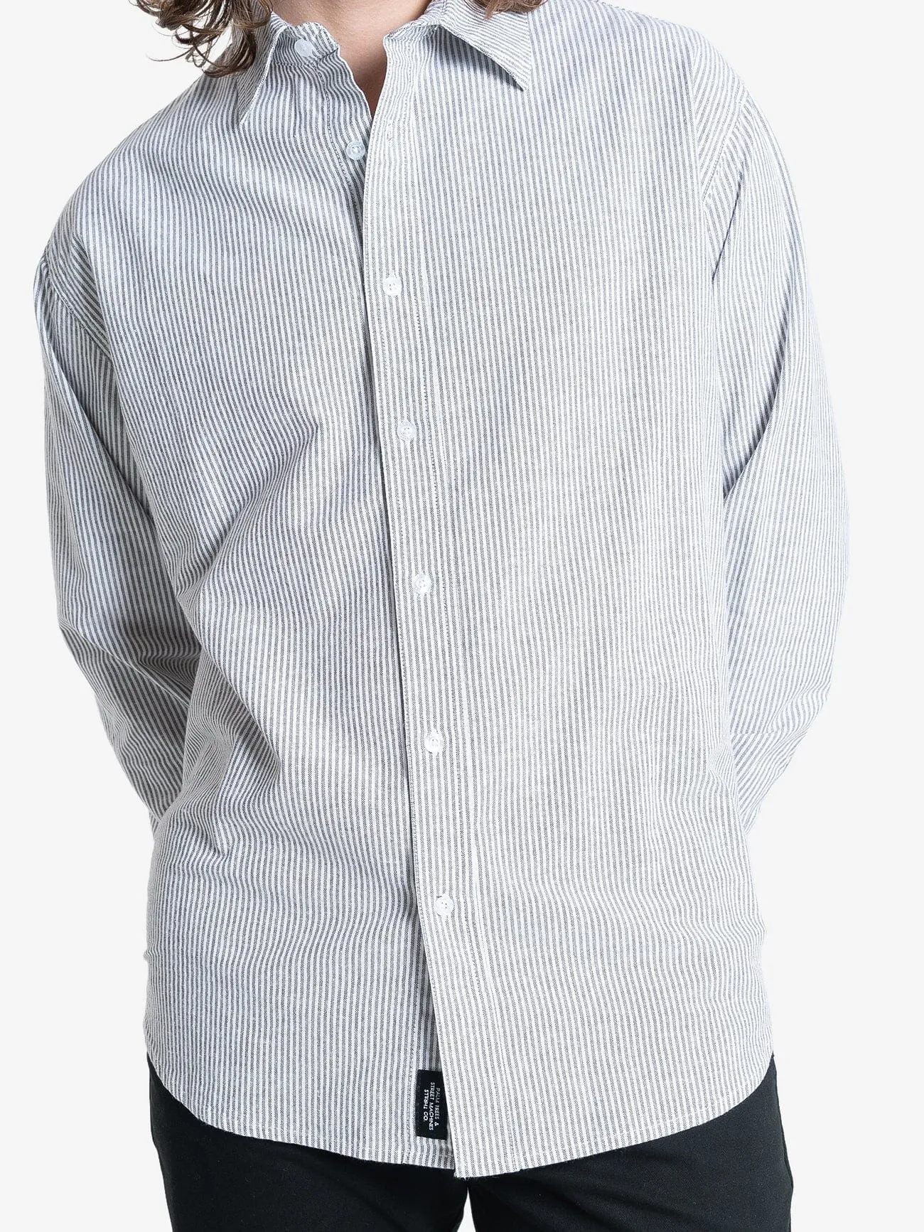Occasions Long Sleeve Shirt - Chestnut Stripe