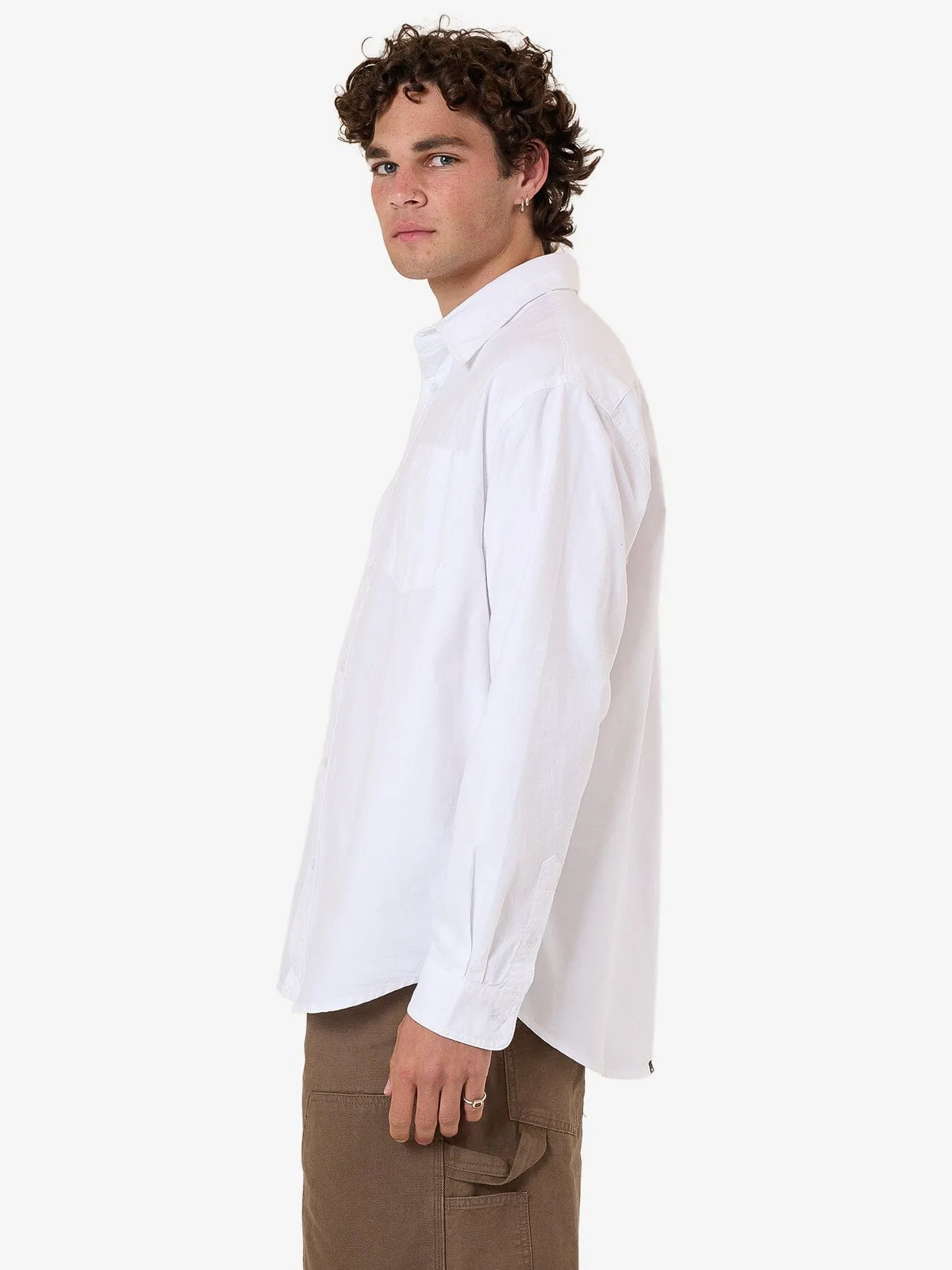 Occasions Oxford Long Sleeve Shirt - White